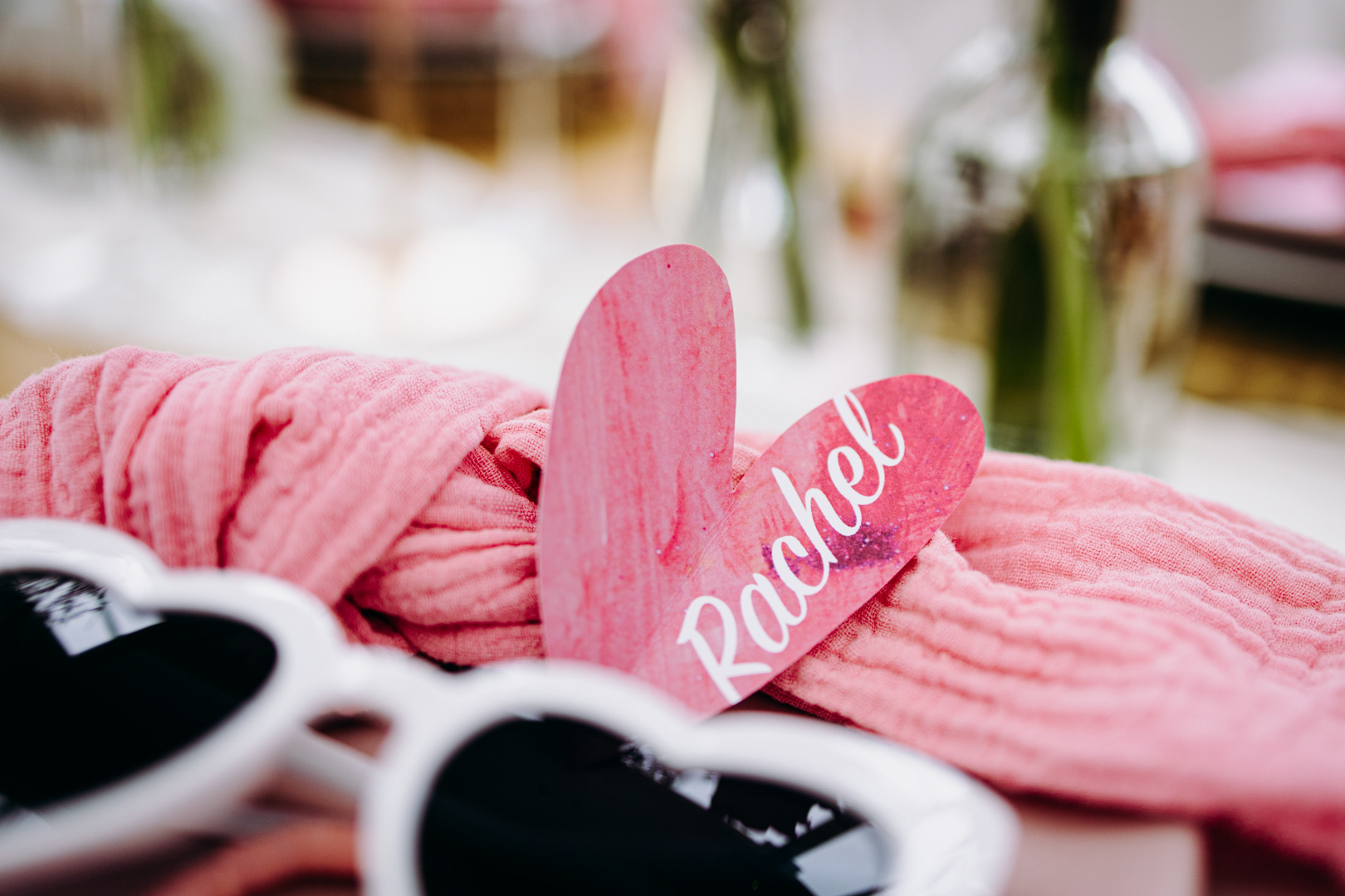 Hen Party Galentines hearts stationery