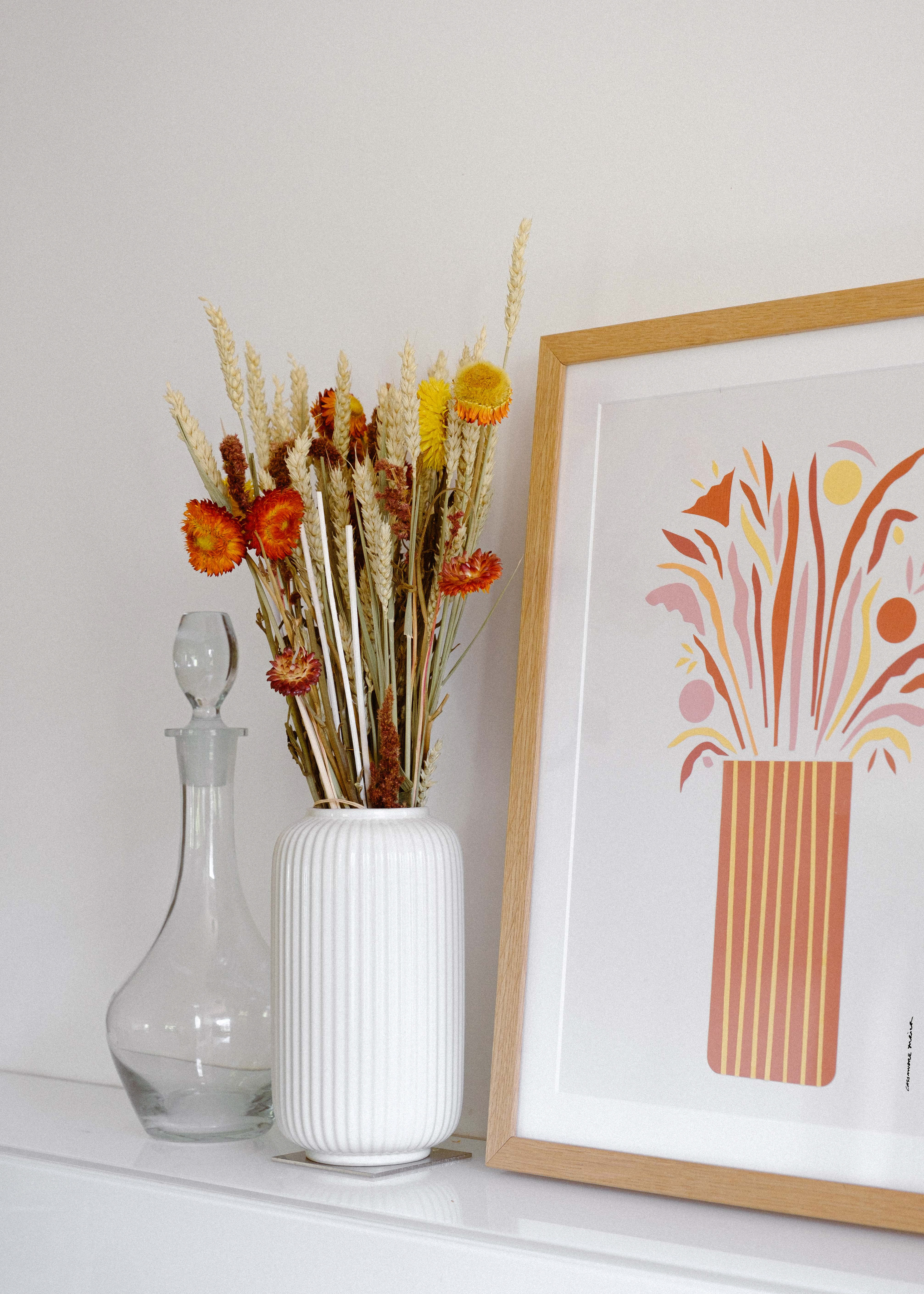 Projet " Bouquet de fleurs séchées "