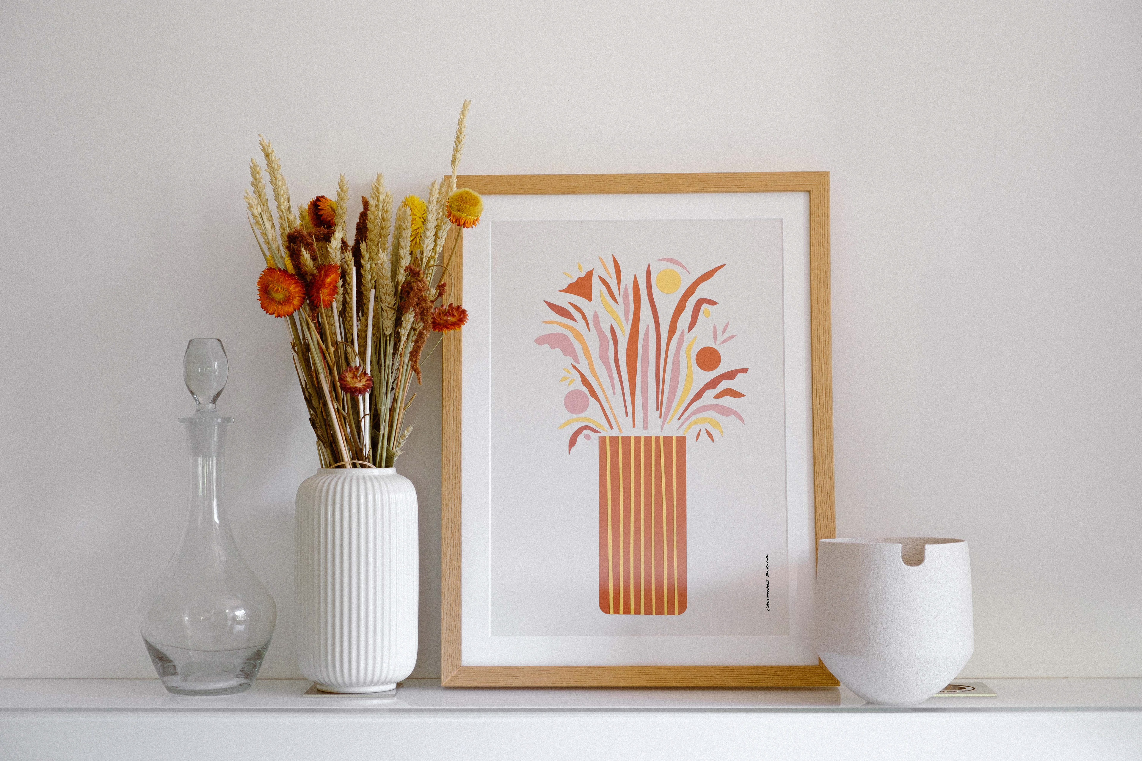 Projet " Bouquet de fleurs séchées "