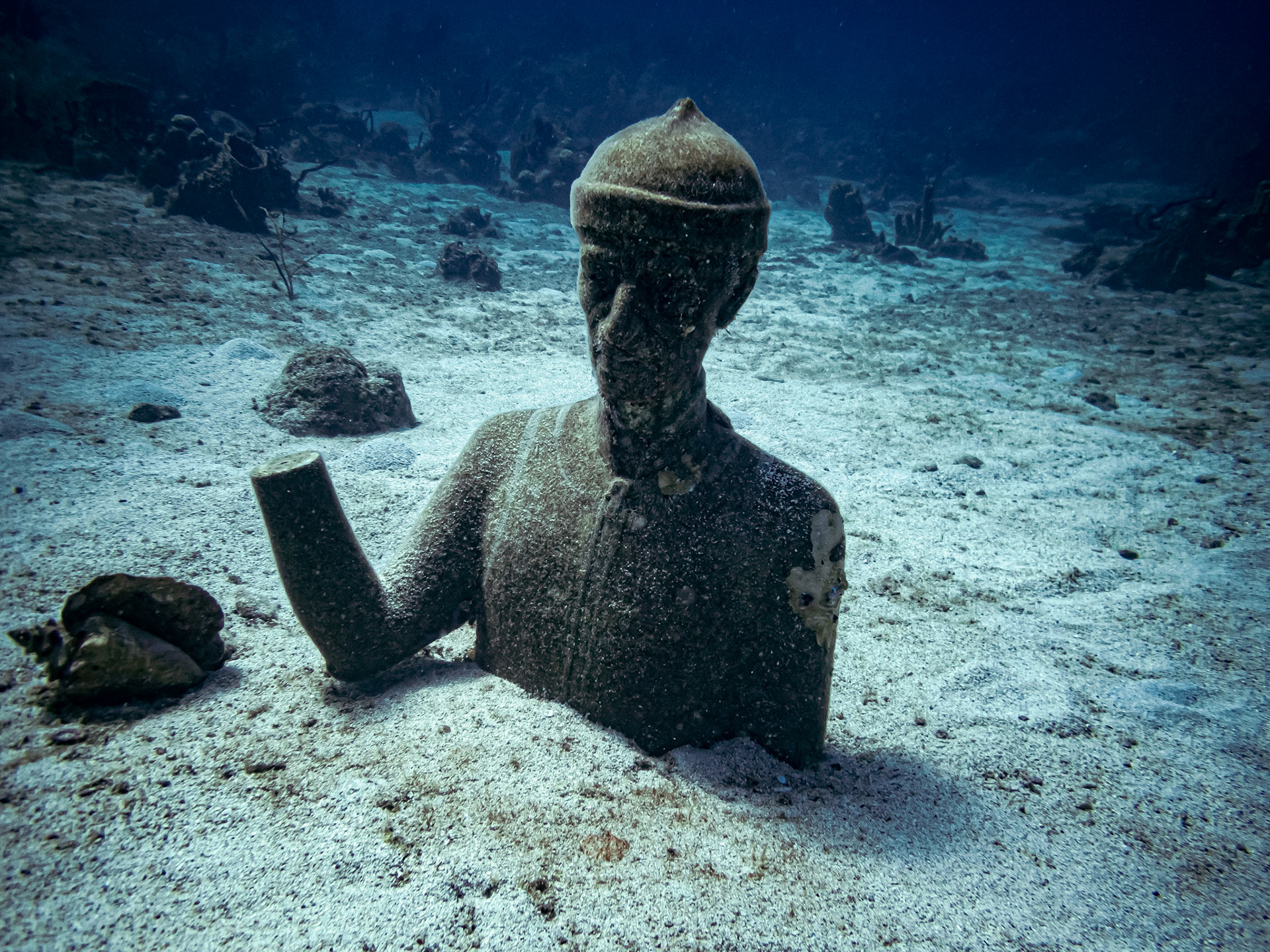 Statue de Cousteau