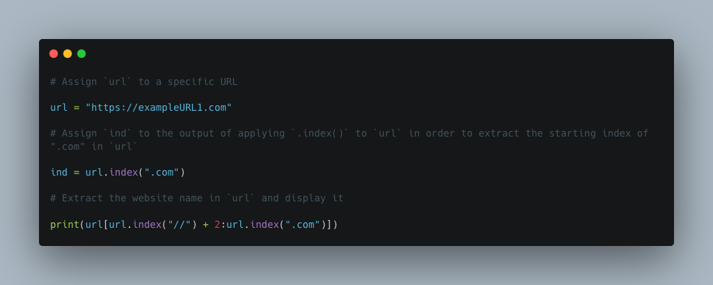 Extract domain from URL