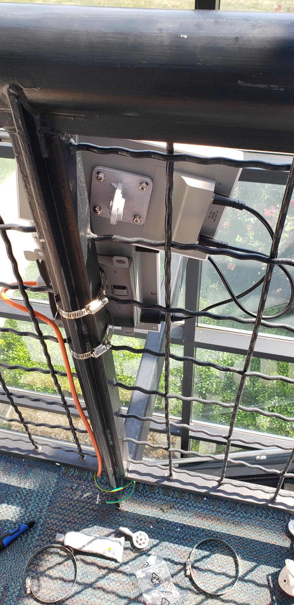 Wi-Fi antenna install for extra coverage outside