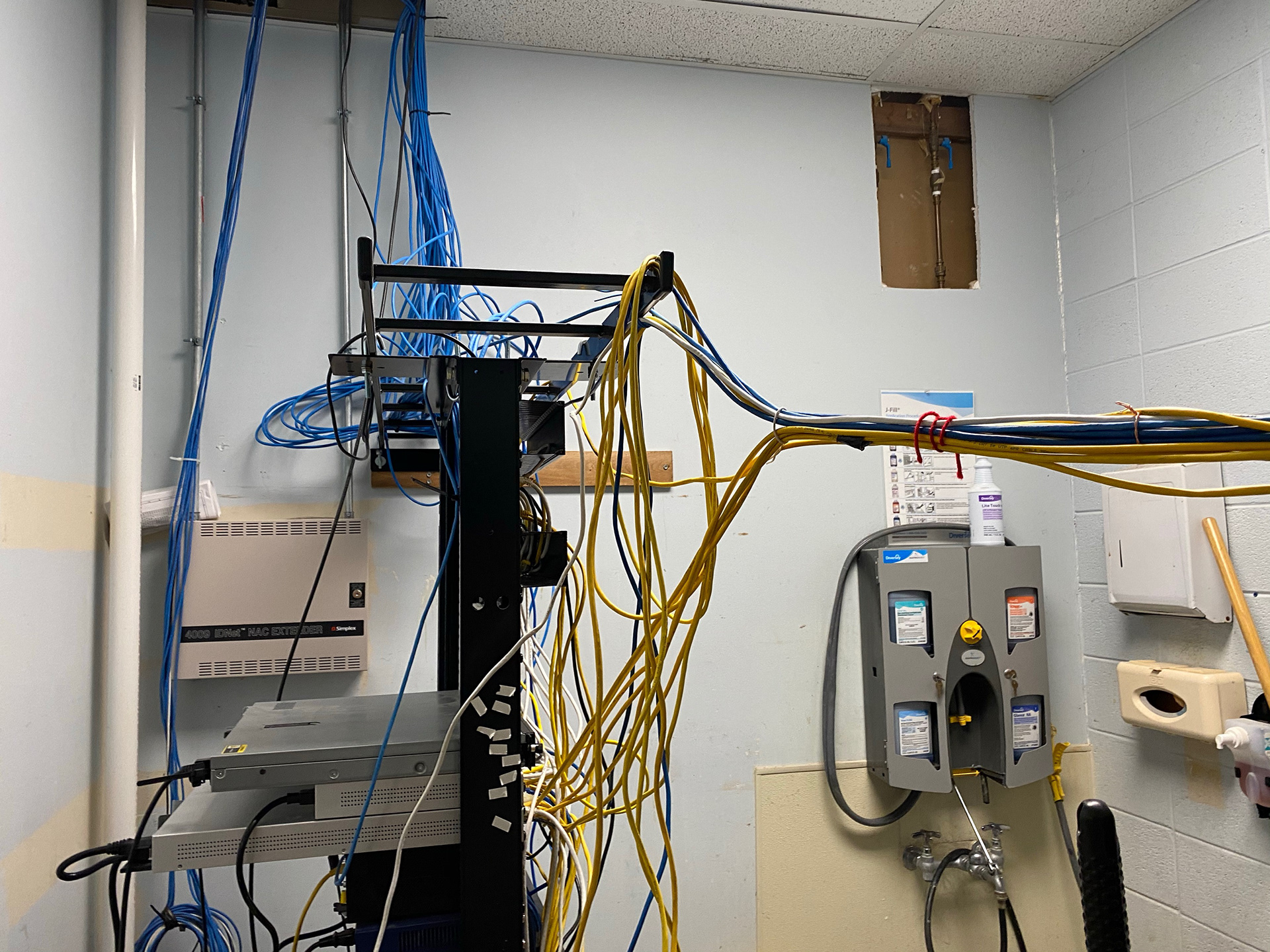 This is what happens when you let someone into your IT closet who shouldn't be practicing IT. (This will get fixed before im done with the project)