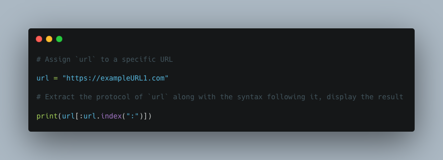 Extract Protocol from URL