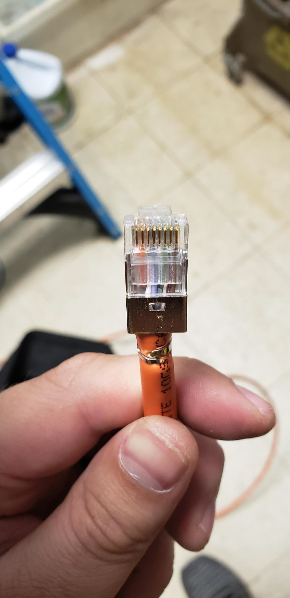 Creat crimp with a shielded terminal crimper ... its the only way to get these installed right.