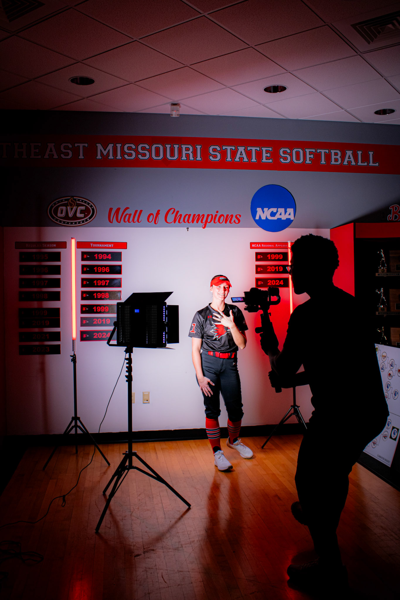 Set of Softball Media day