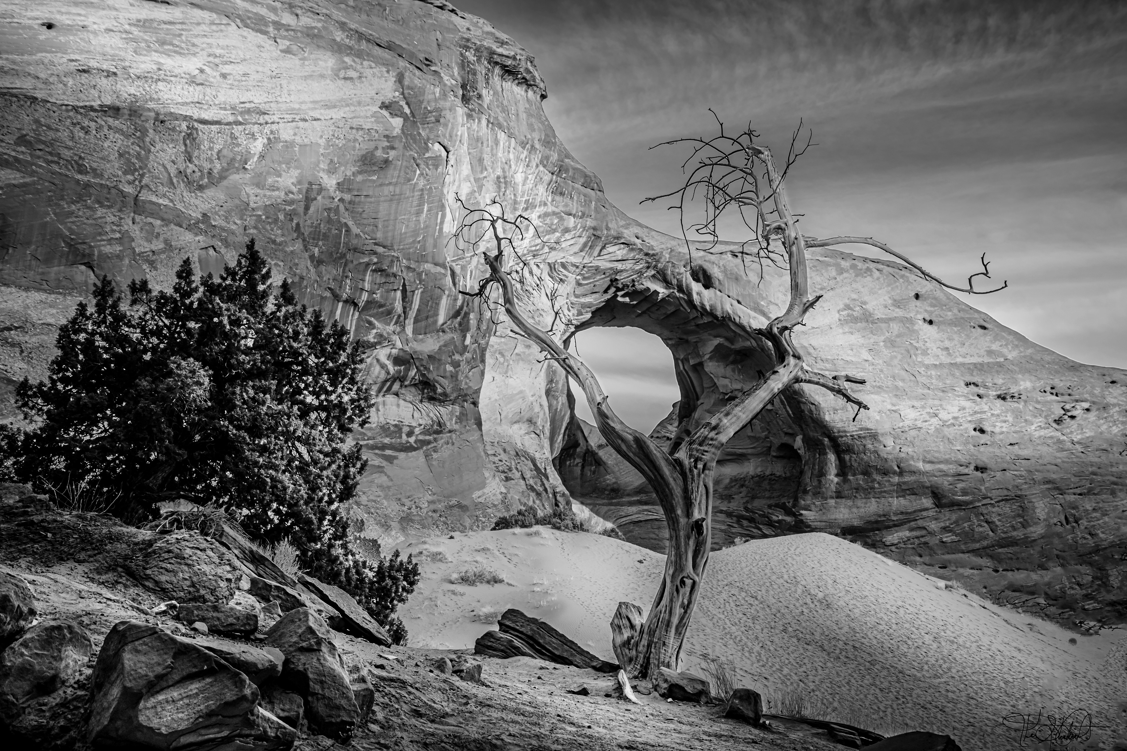 Moring sun in back roads of Monument Valley