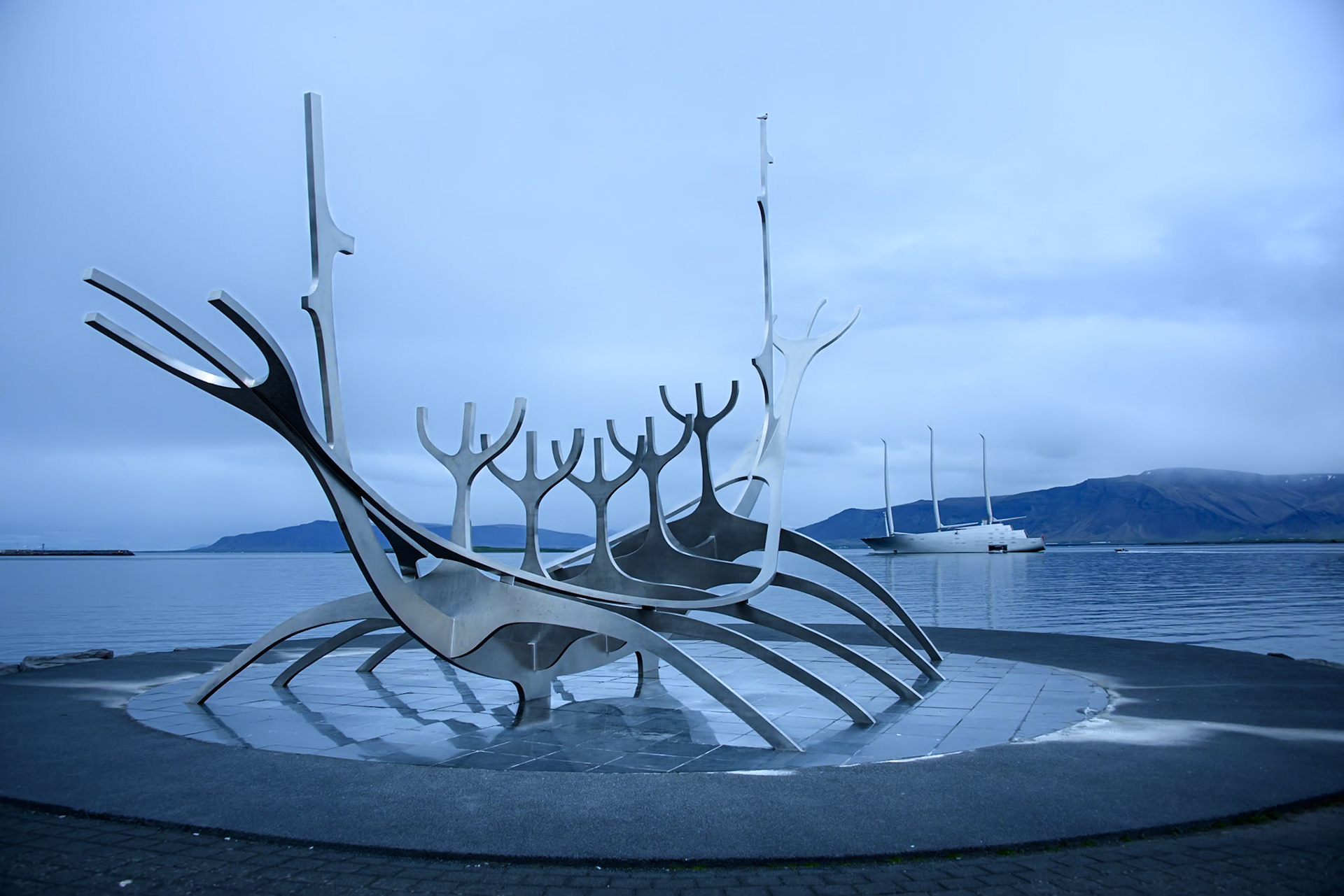 Sun Voyager & the Oligarch's Yatch  Reykjavik, Iceland