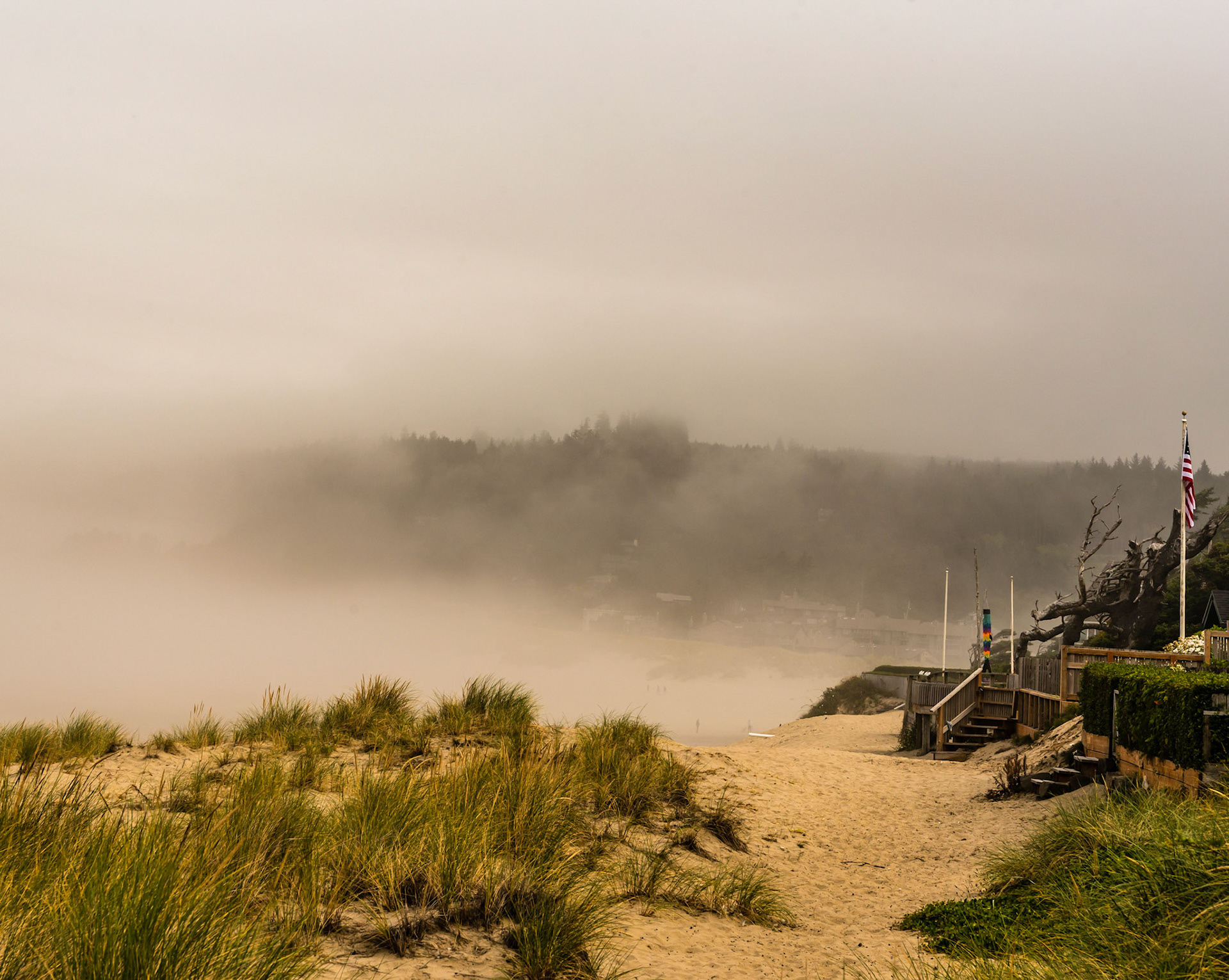 Foggy July 4th Morning in Cannon Beach