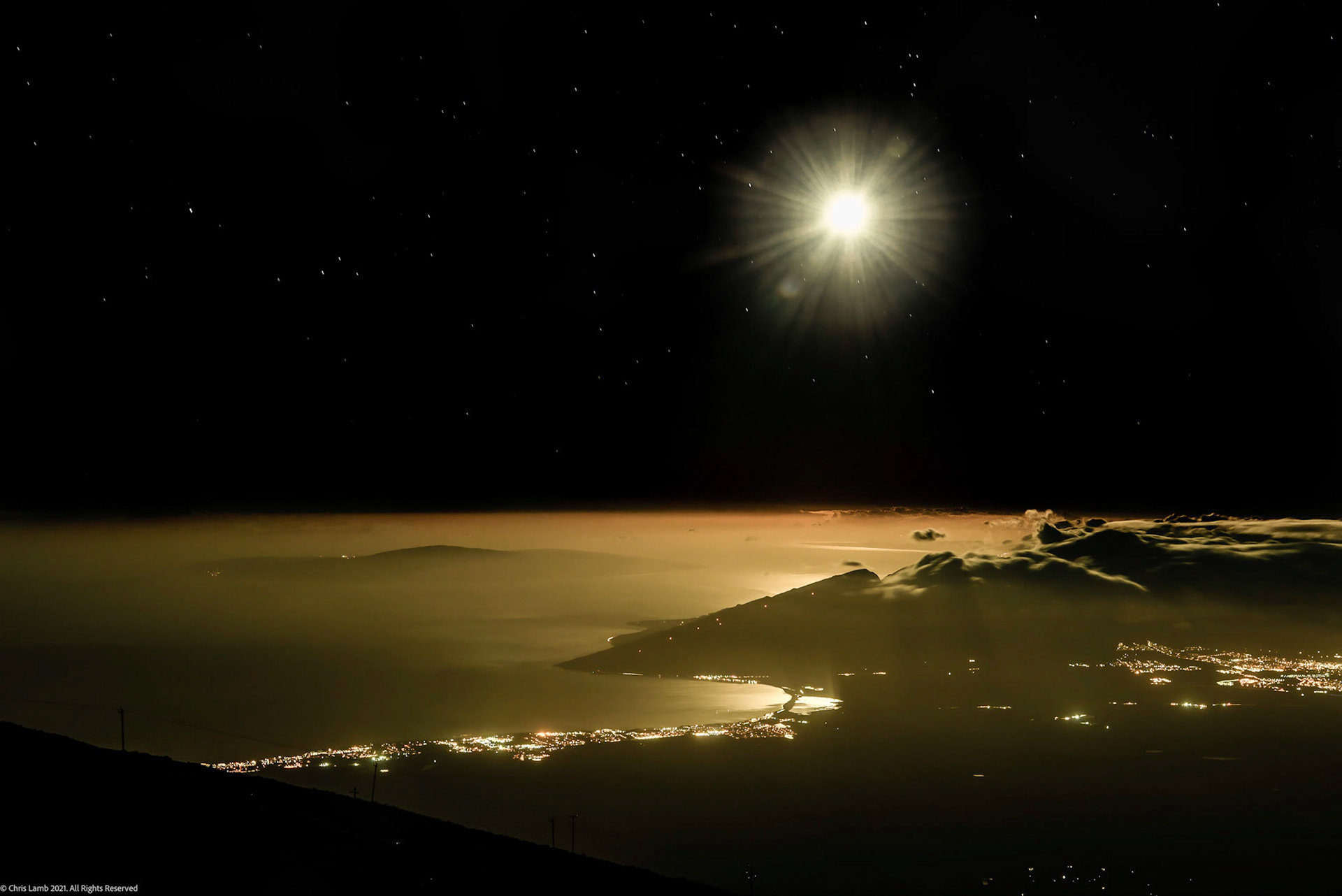 Kihea from Haleakala at 3:30am