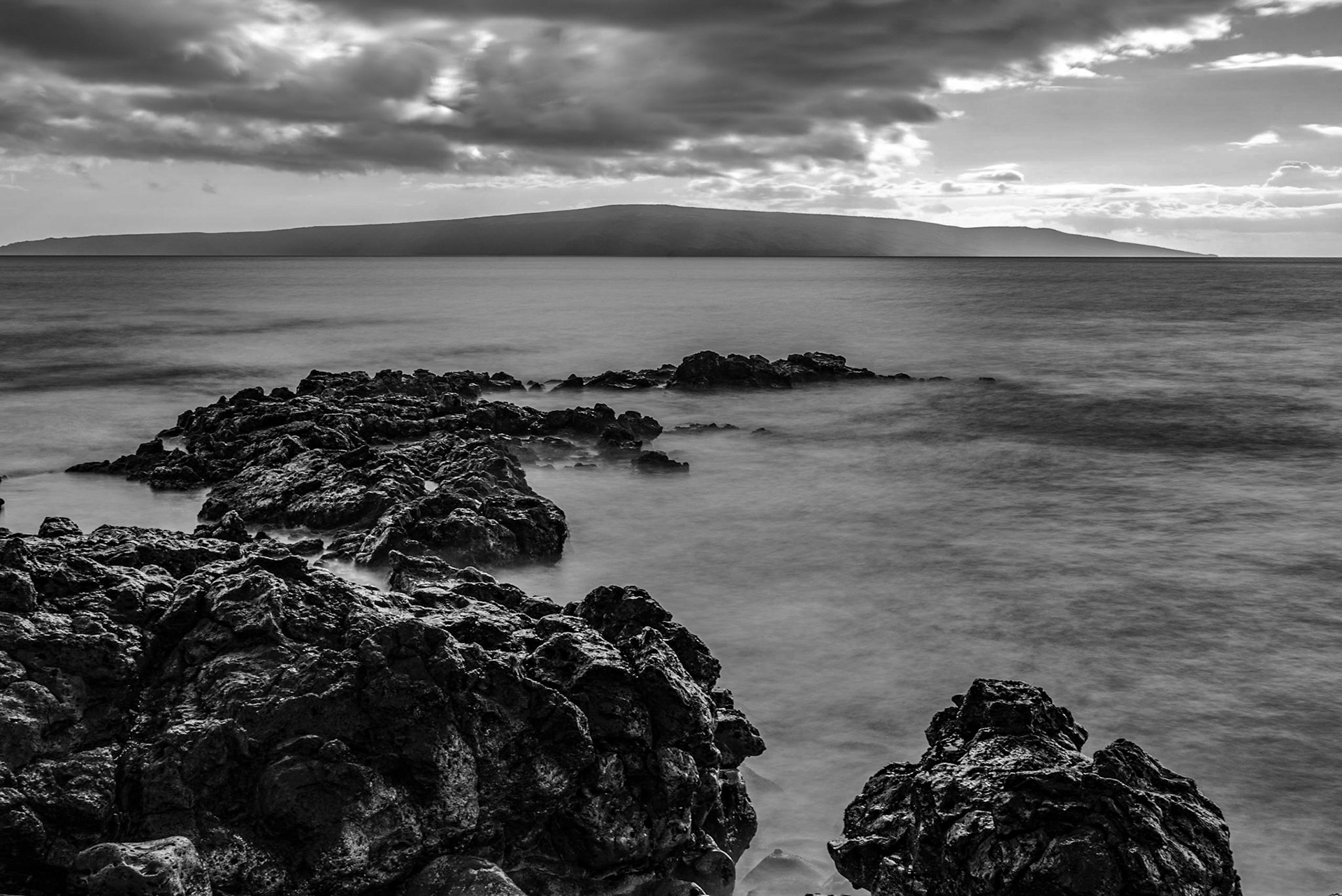 Southern Maui Lava Field as it Enters the Ocean