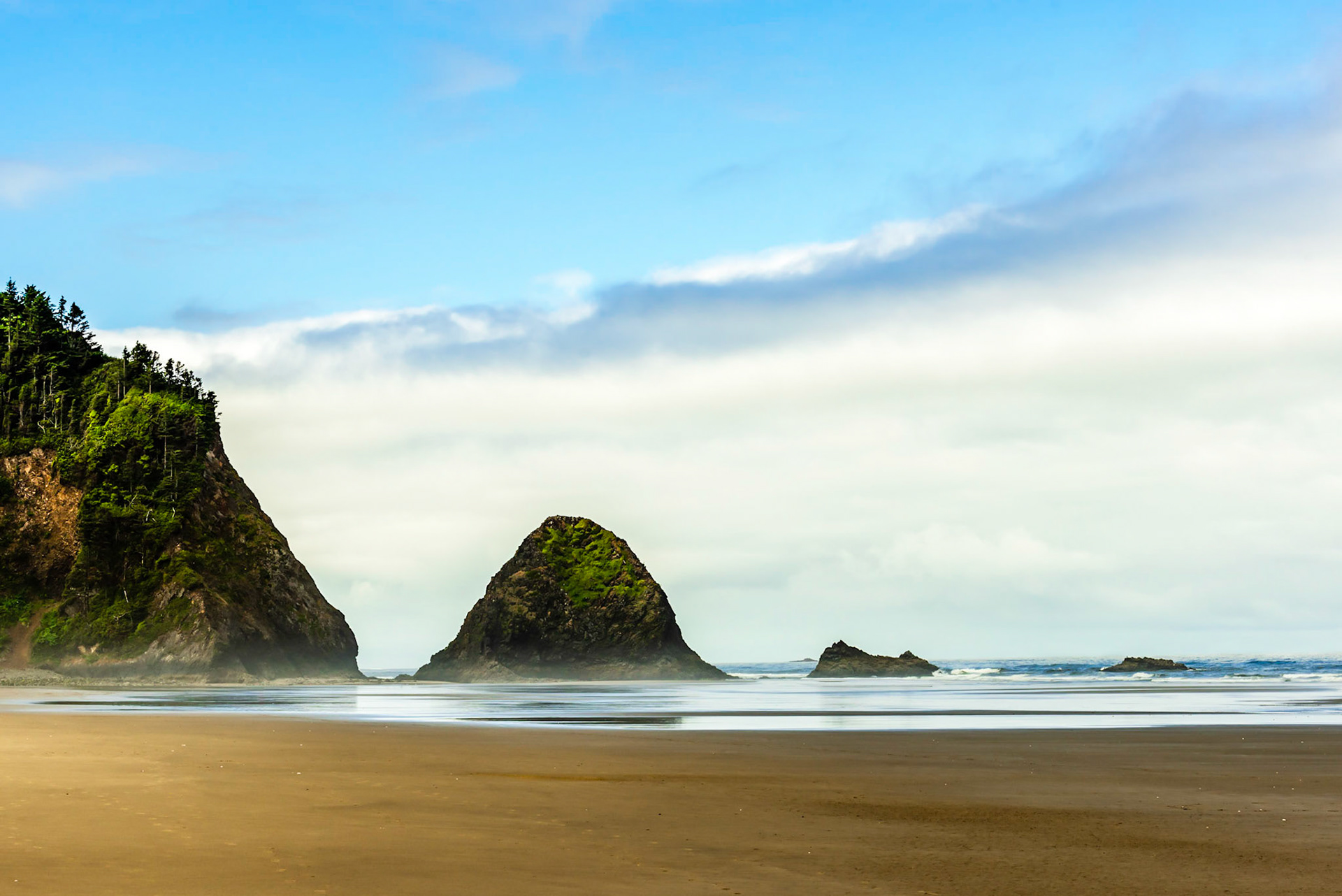 Incoming tide at Arch Cape - late morning