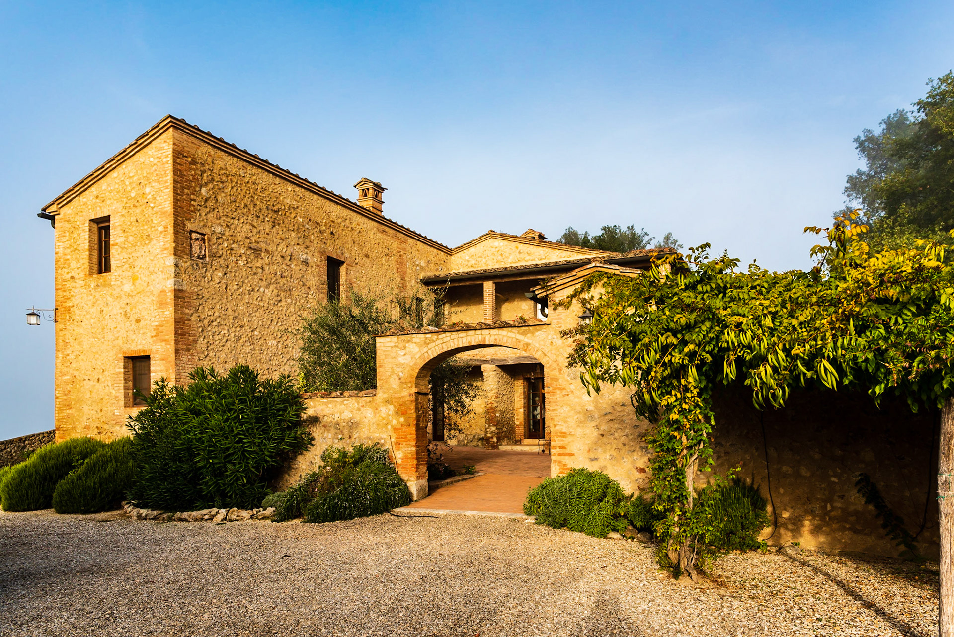 Tuscan villa residence - converted from a farmhouse on an estate.