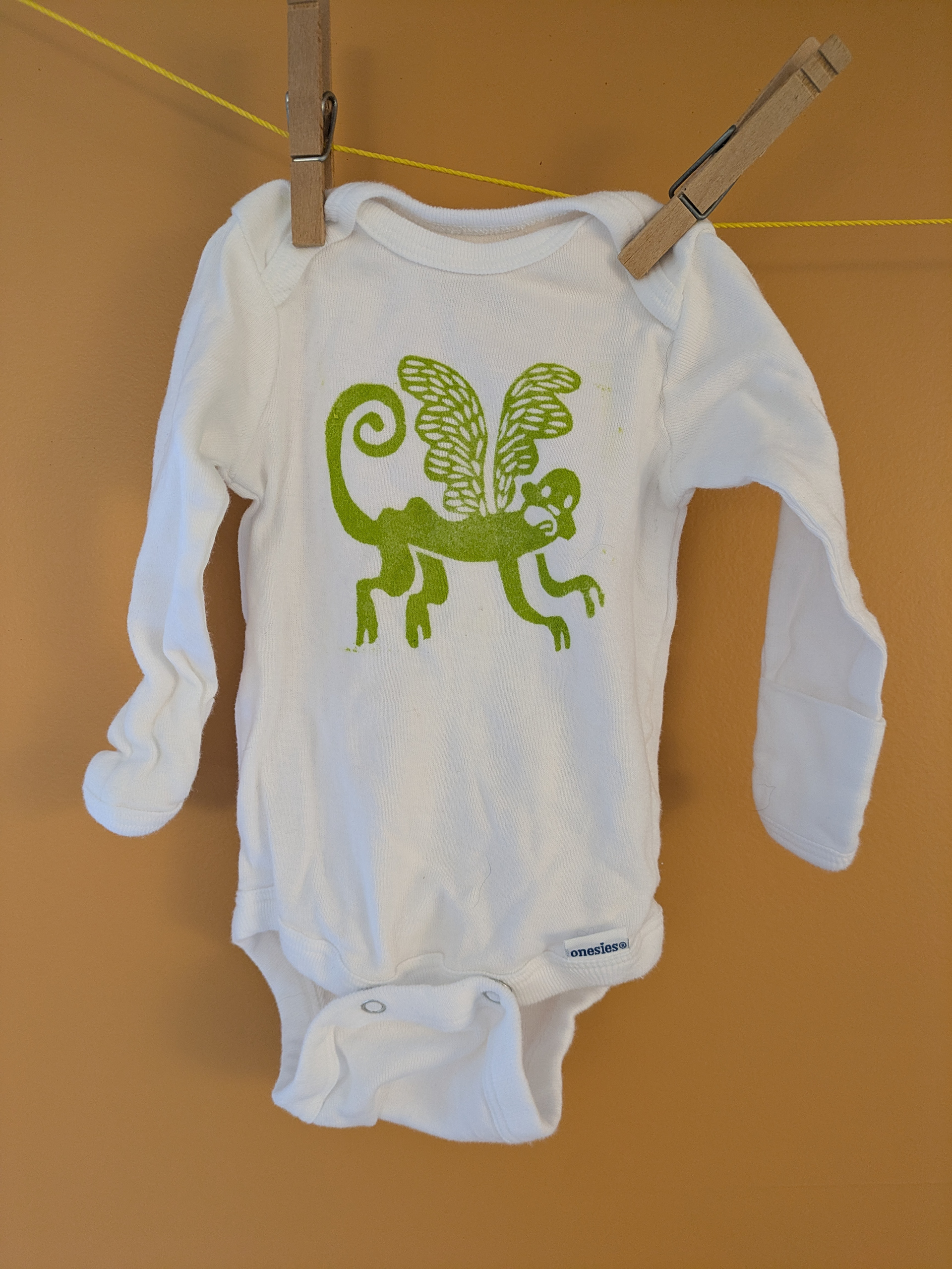 Flying Monkey Onesies (on white) $15
