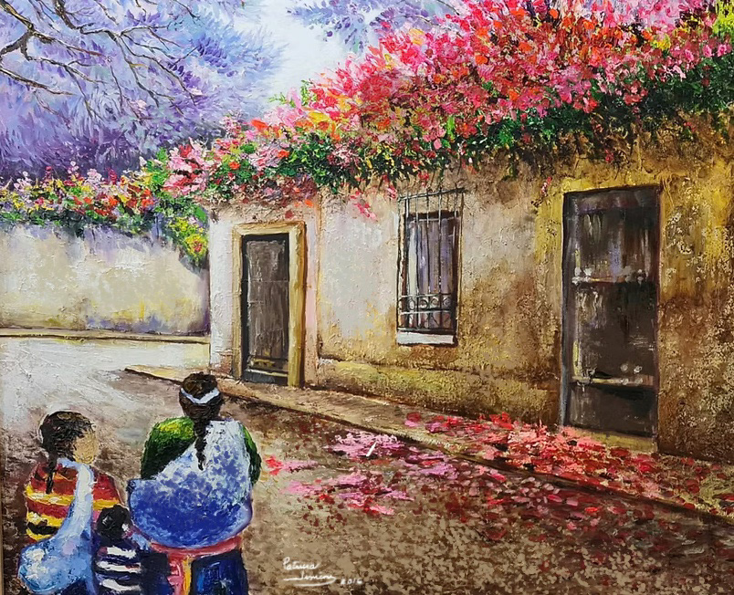 Afternoon in Antigua, 2016. Oil on Canvas 150 x 120 cos