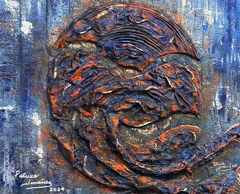 Inner Form, 2024.Oil on Canvas .100x100cms