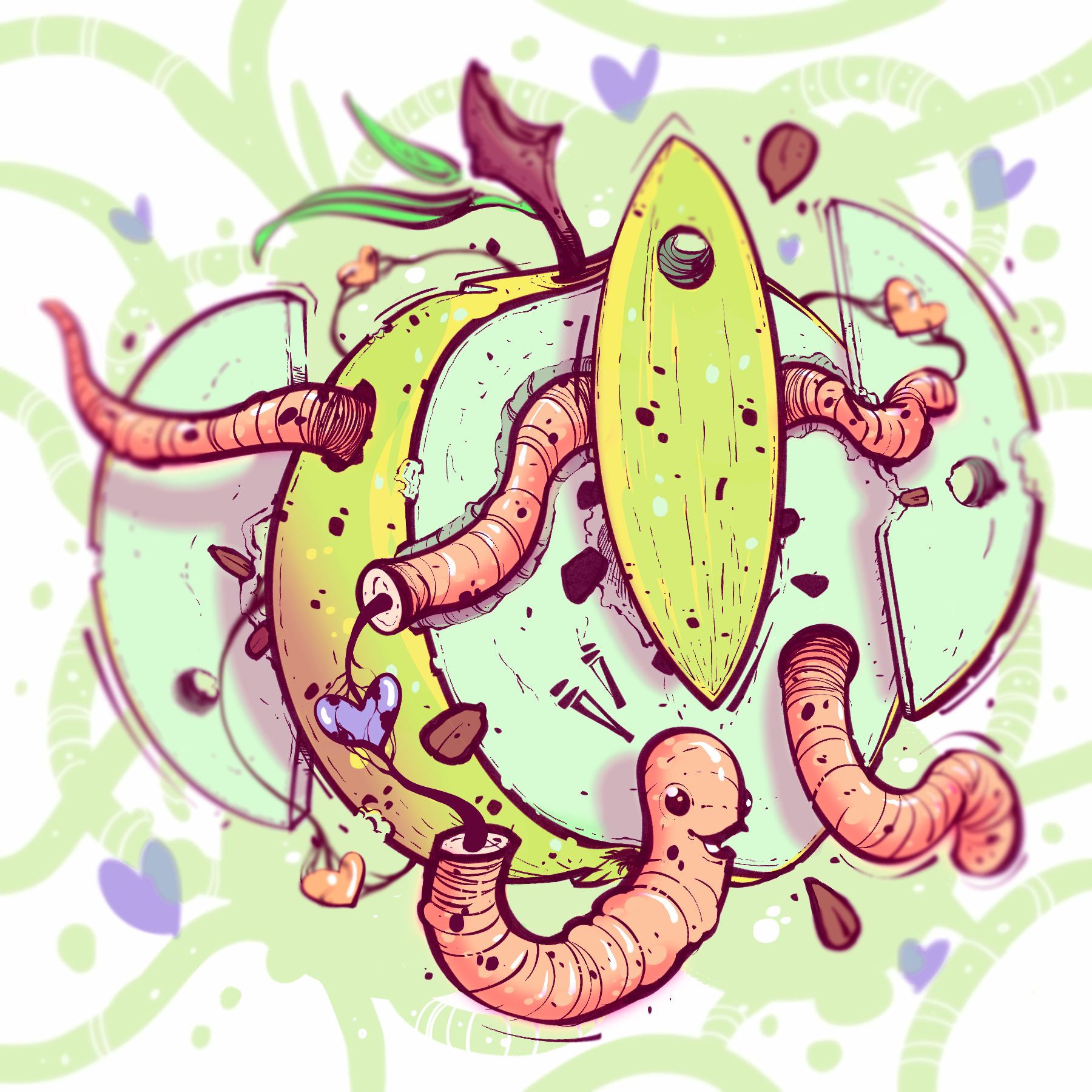 Worms Have 10 Hearts
