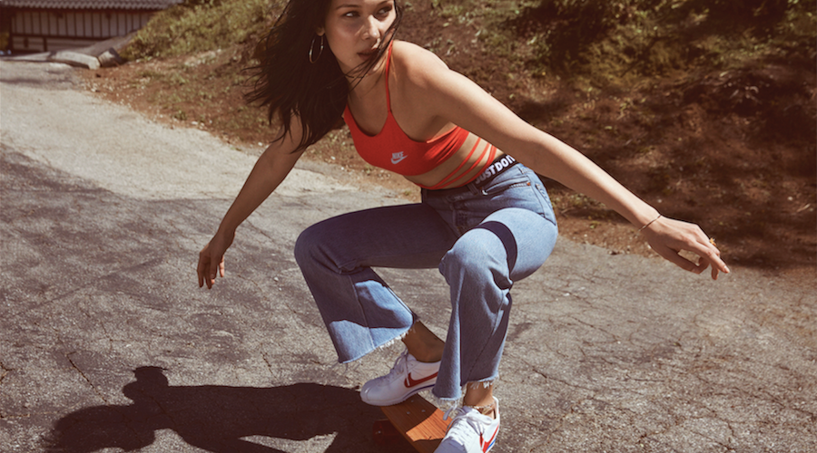 Bella Hadid reigniting the Cortez campaign in 2017