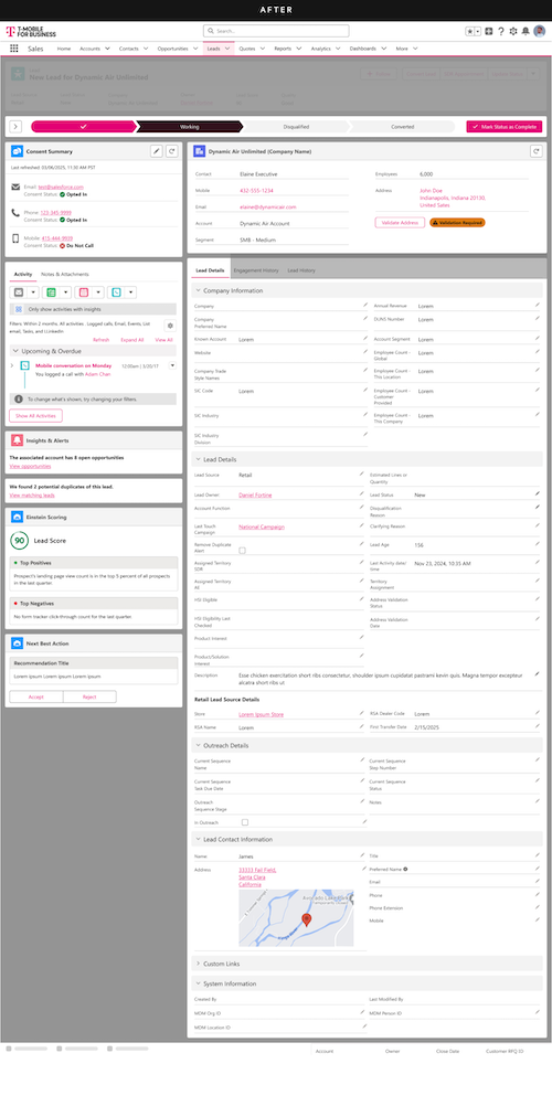 Lead page AFTER