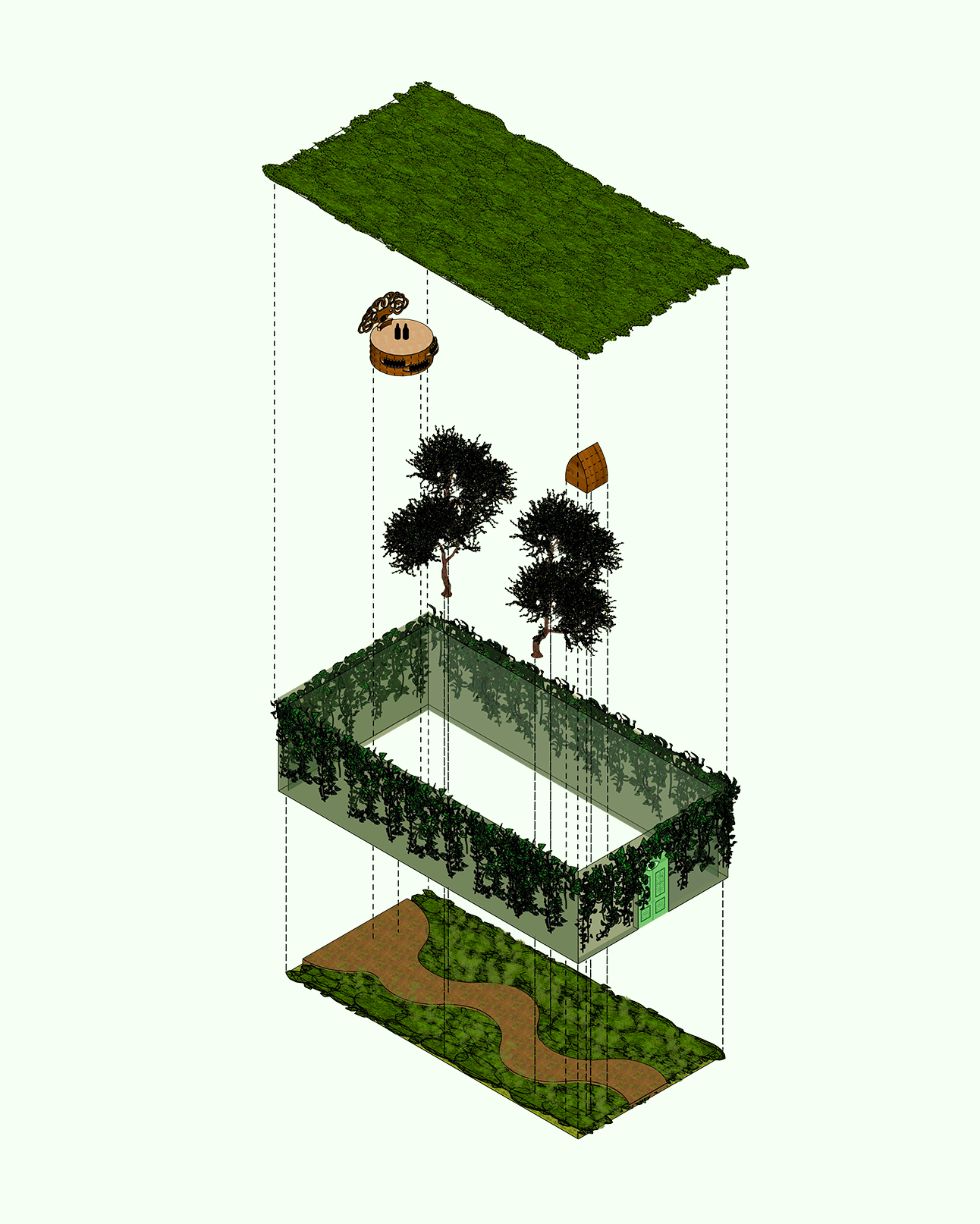 THE CATALPA EXPERIENCE EXPLODED ISO VIEW