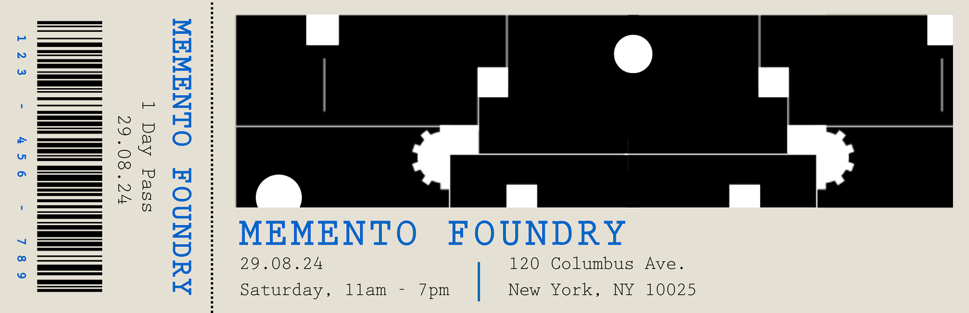 MEMENTO FOUNDRY TICKET 1