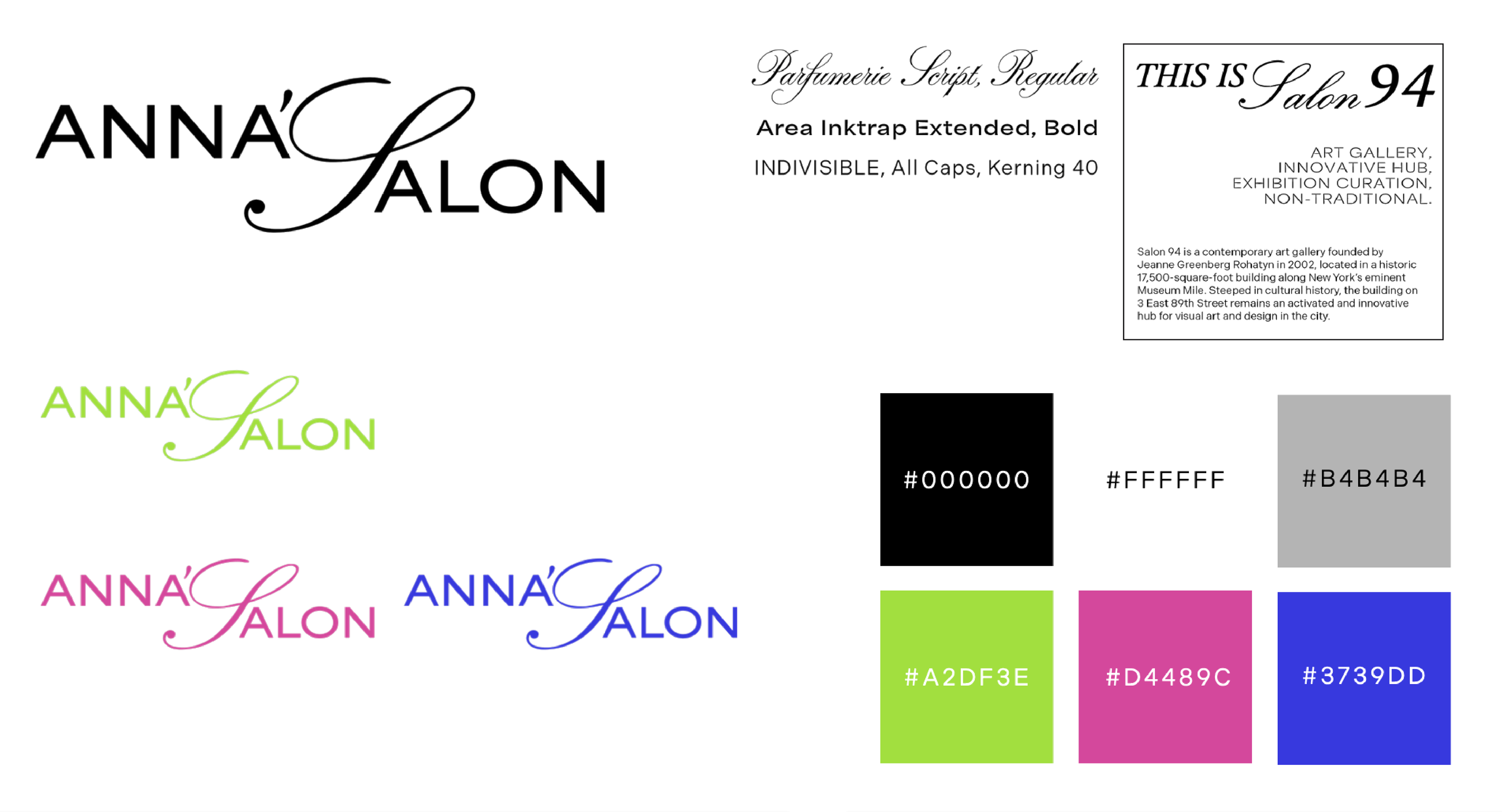 ANNA'S SALON - BRAND ASSETS