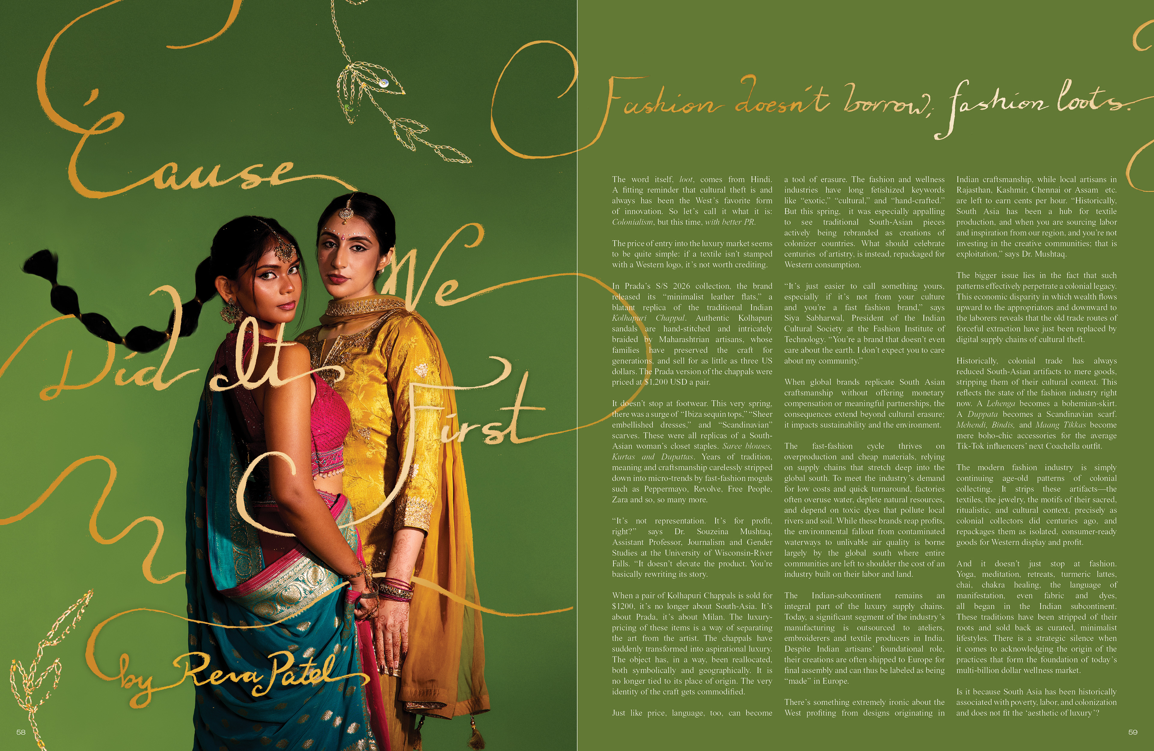 BLUSH MAGAZINE, FALL 2025 - 'CAUSE WE DID IT FIRST