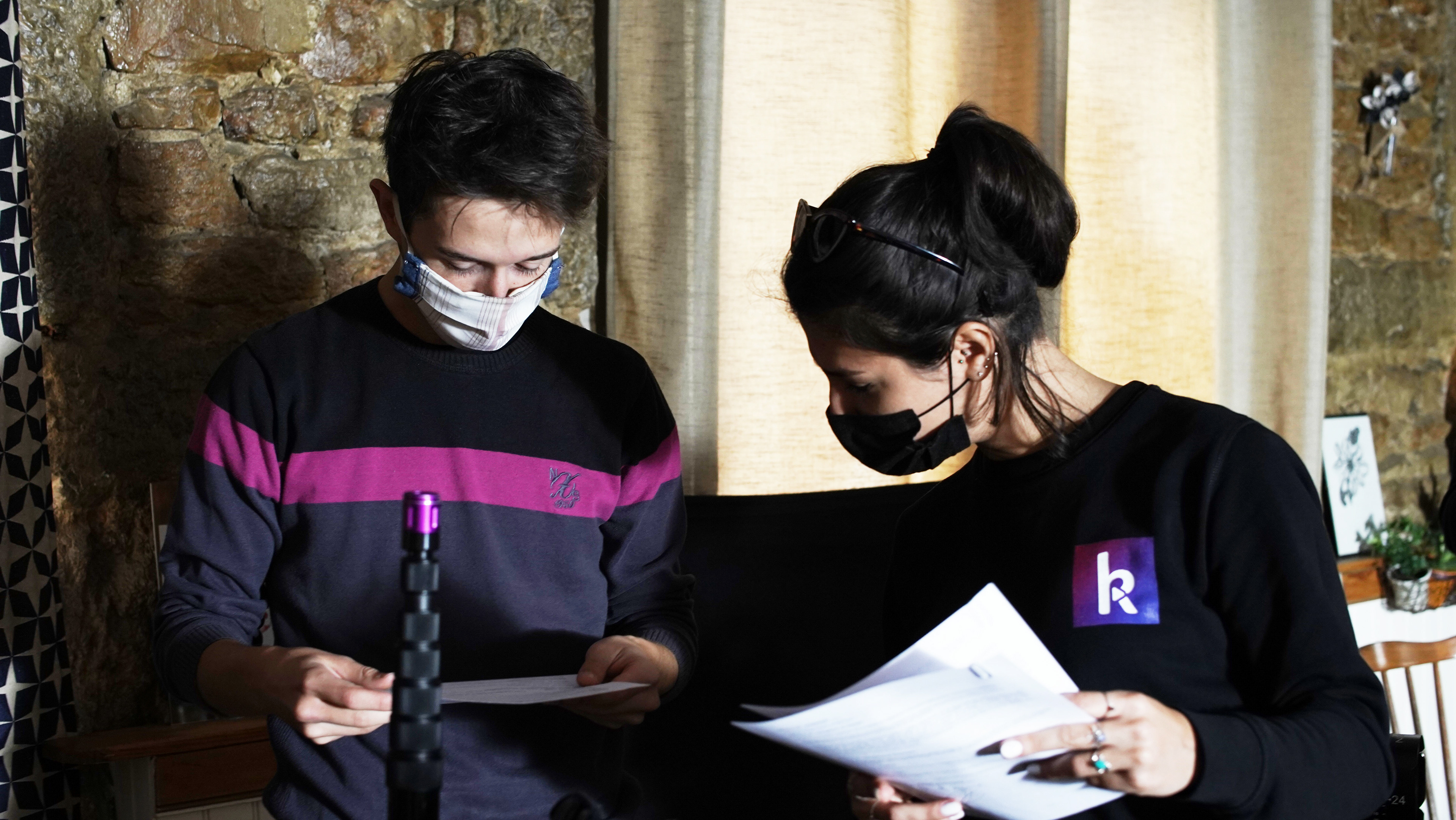 Photo making of production vidéo