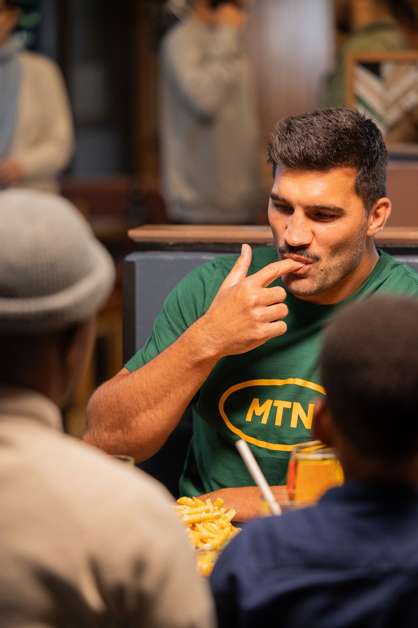 Behind The Scenes image by Ford Creative of a Springbok player Damian de Allende in Cape Town
