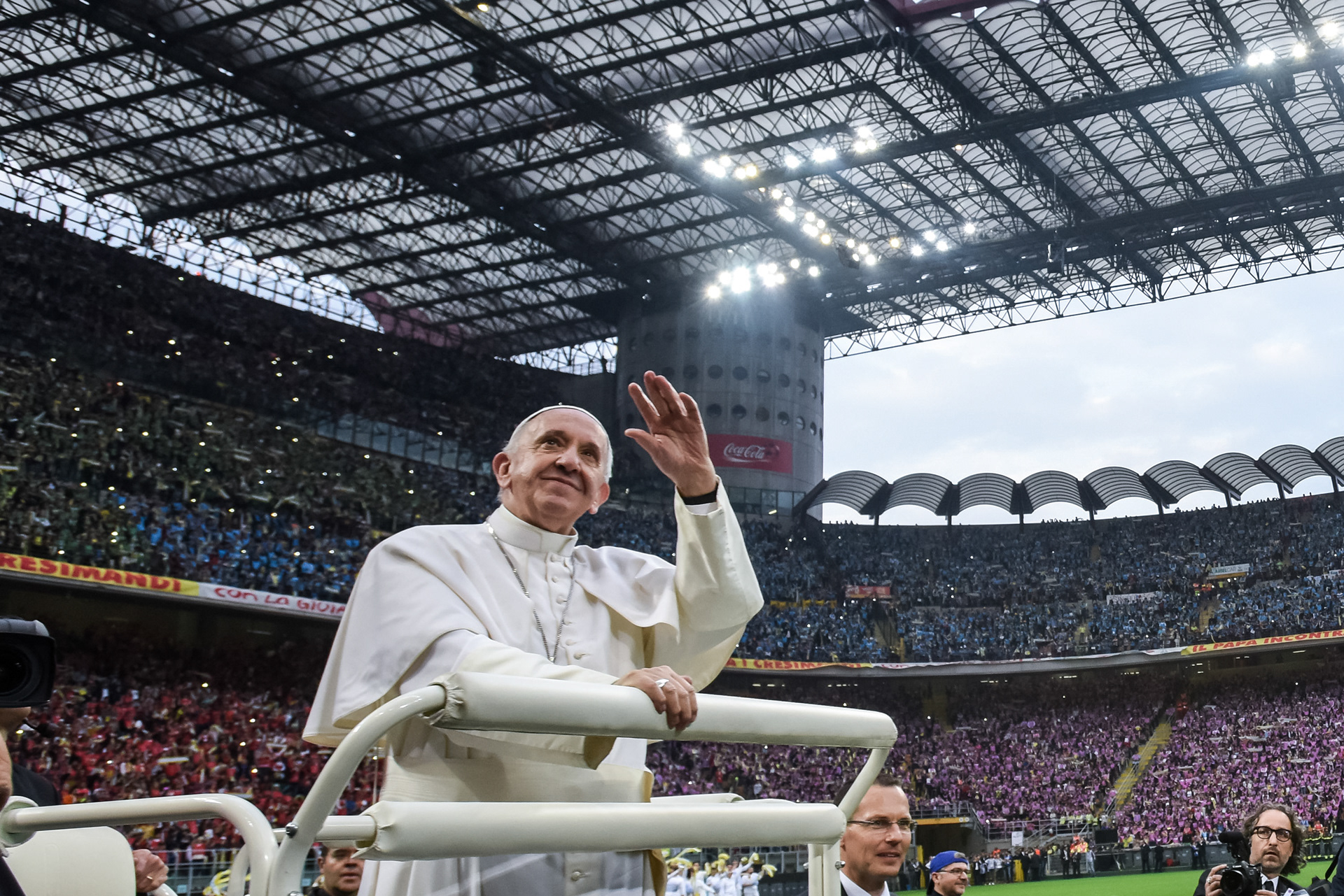 Visit of Pope Francesco in Milan - San Siro In the photo: Visit of Pope Francesco in Milan - San Siro  - fotografo milano, photographer milano