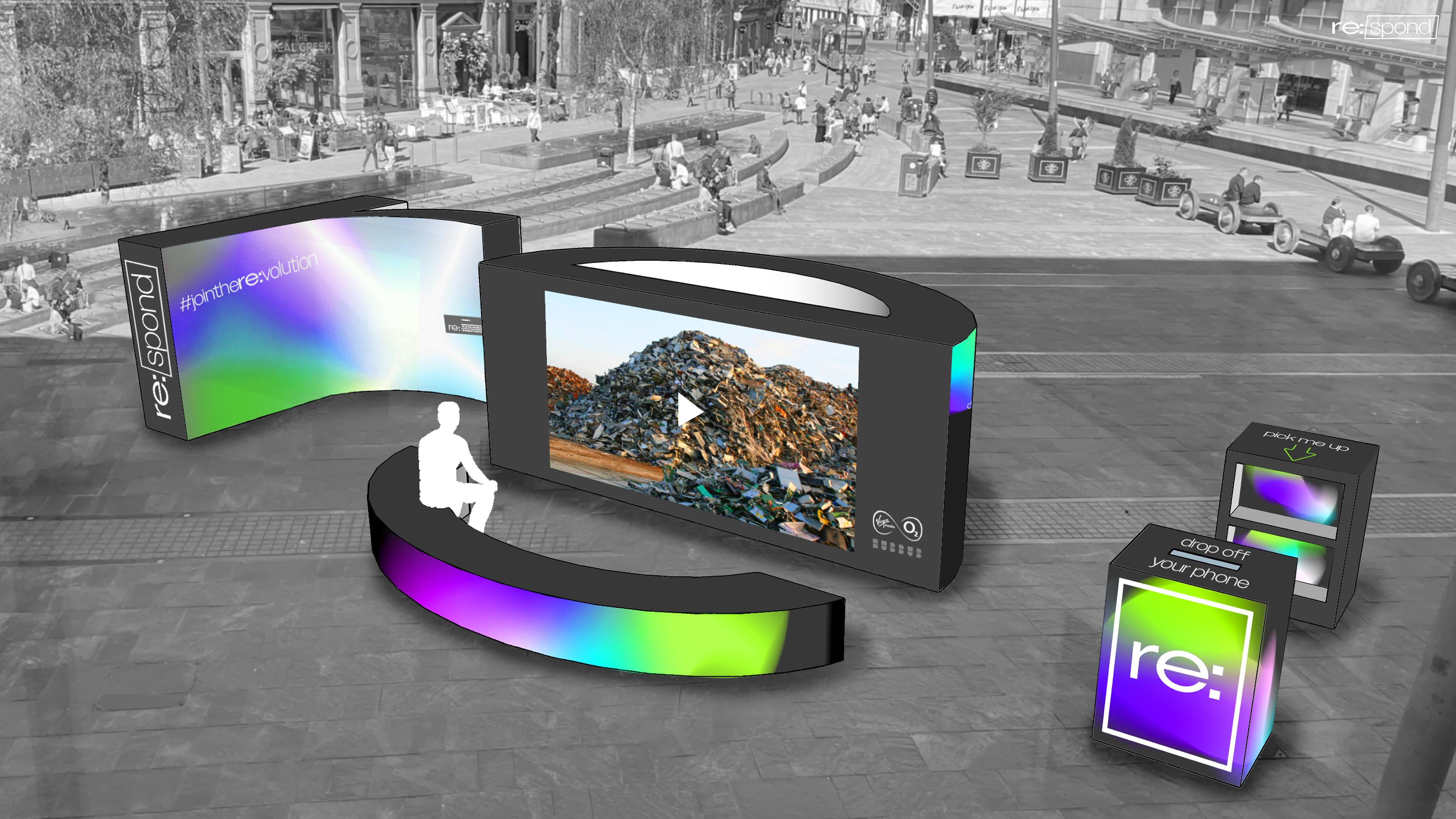 We provide the chance to sit and learn, social media trends with the selfie wall and the first opportunity to recycle your device.
