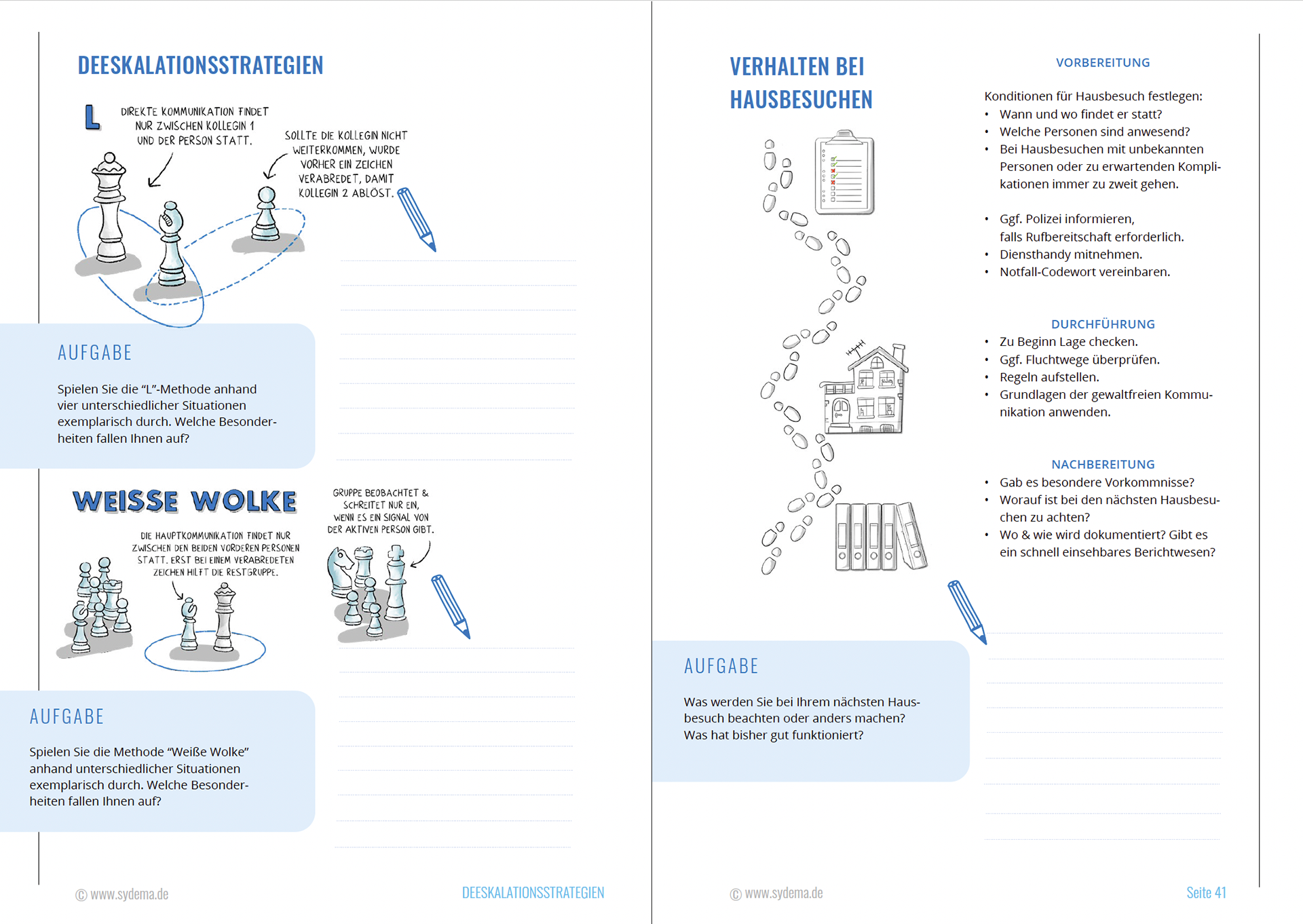 Gestaltung eines Workbooks für das Institut SYDEMA (in Zusammenarbeit mit Rosalie Heinen)