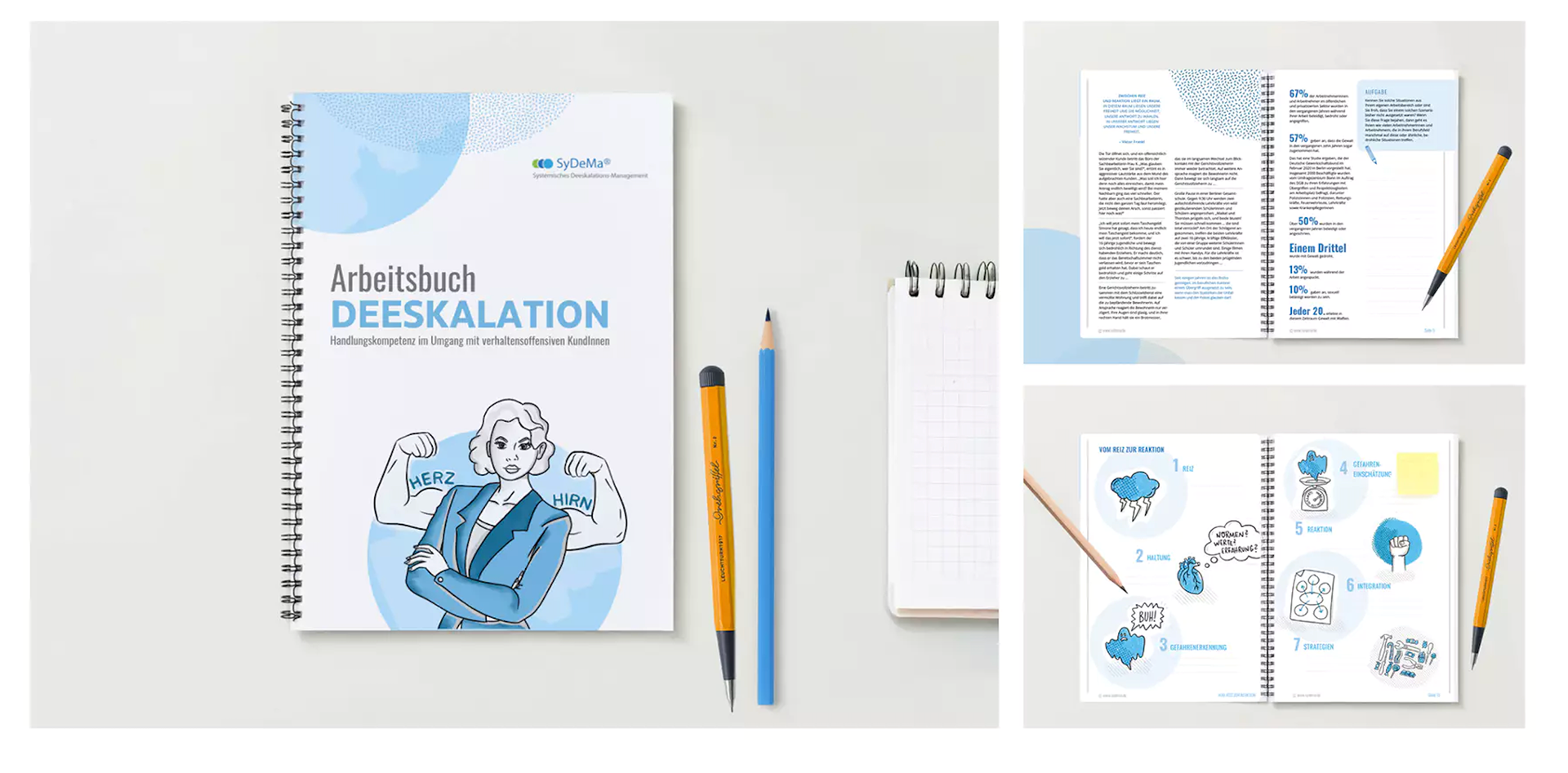 Gestaltung eines Workbooks für das Institut SYDEMA (in Zusammenarbeit mit Rosalie Heinen)