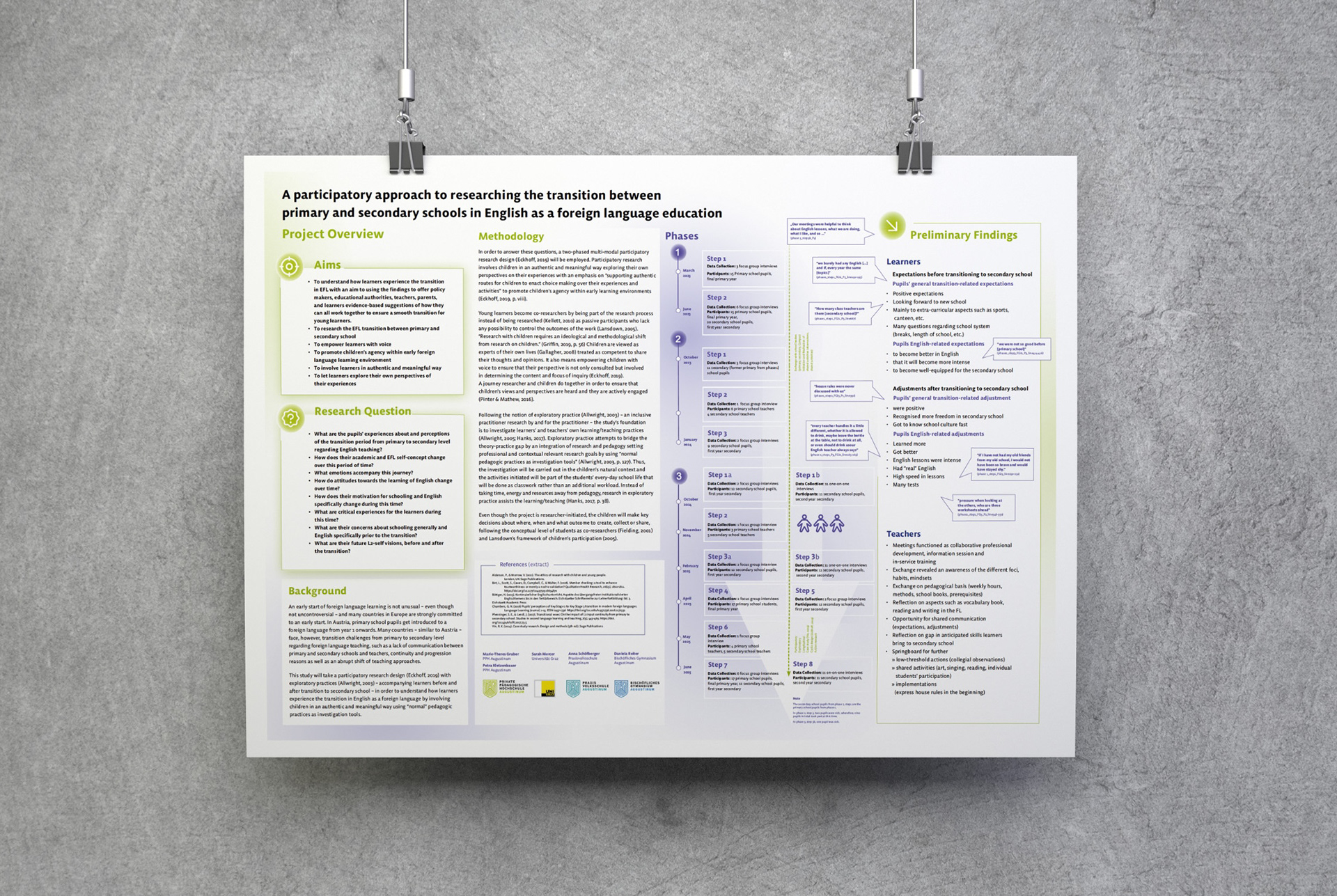Beispiel für ein wissenschaftliches Poster mit hoher Informationsdichte