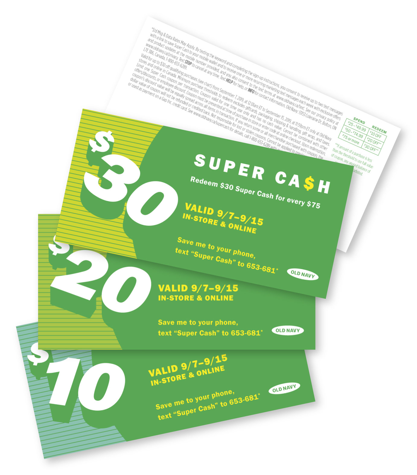 Coupons, 1X - US Market