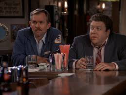 The characters Norm and Cliff from Cheers