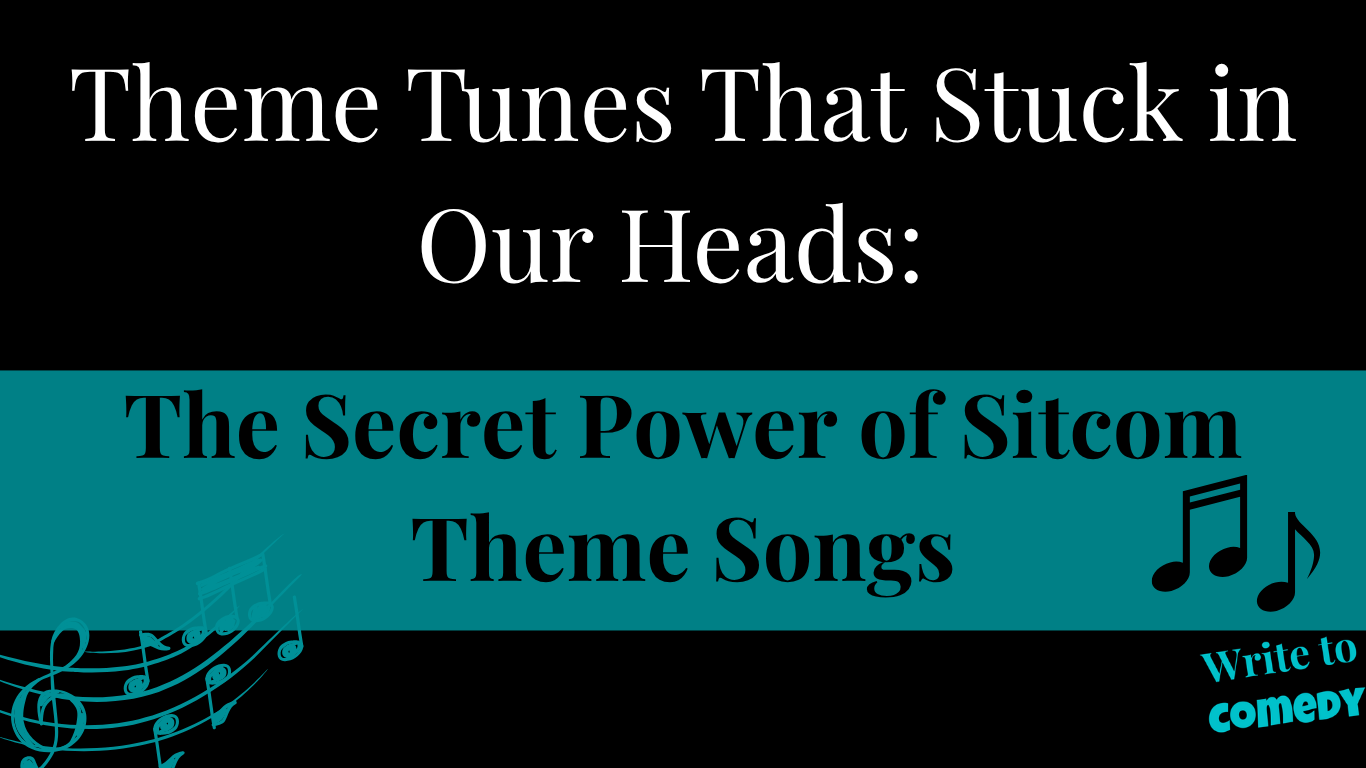 TextTheme Tunes That Stuck in Our Heads: The Secret Power of Sitcom Theme Songs surrounded by music notes