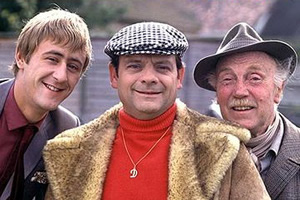 Del Boy, Rodney, and Grandad from Only Fools and Horses