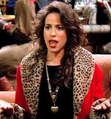 Janice Wheeler sat on the Friends Central Perk Sofa