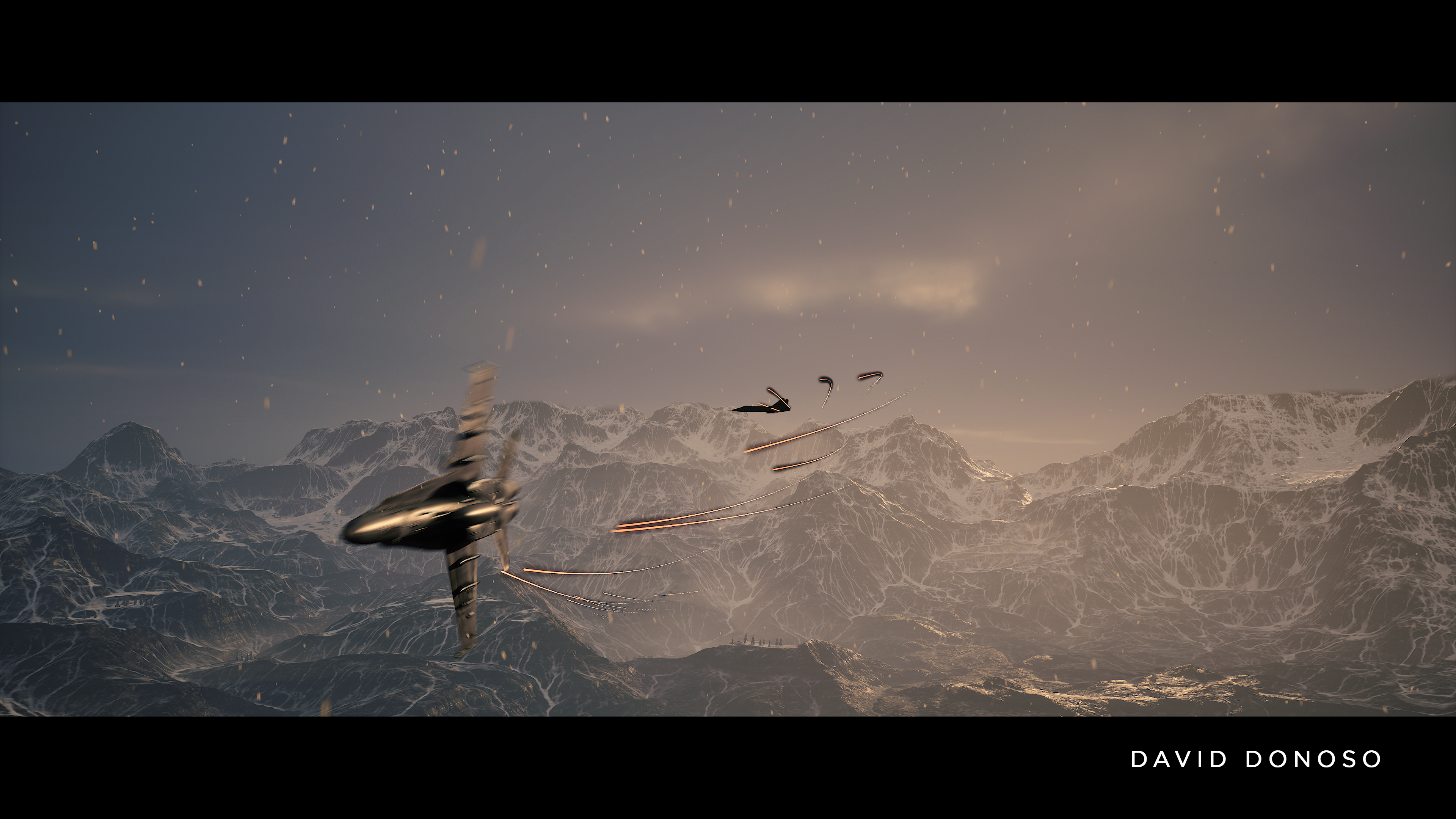 I took inspiration from the mountain range in "Top Gun: Maverick" mission