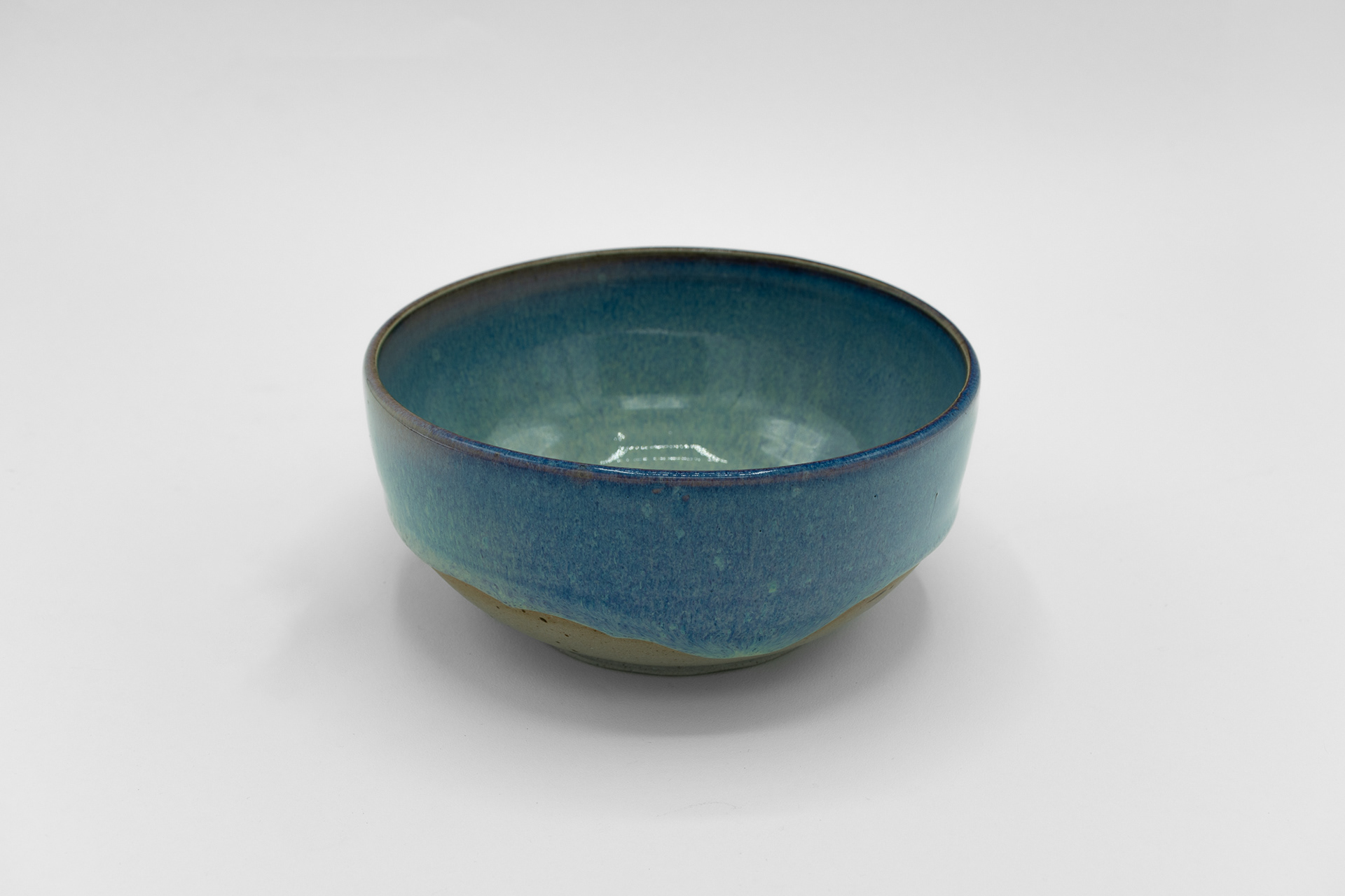 Blue Rain, Stoneware, 2025, 3 x 6 ½ in