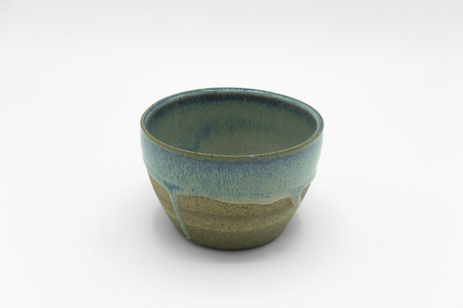 Ocean Flowerpot, Stoneware, 2025, 3 ½ x 5in