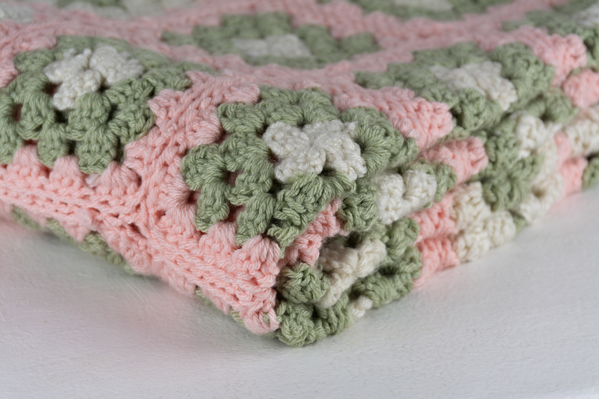 Spring Crochet, Acrylic Yarn, 2024, 3x5 ft