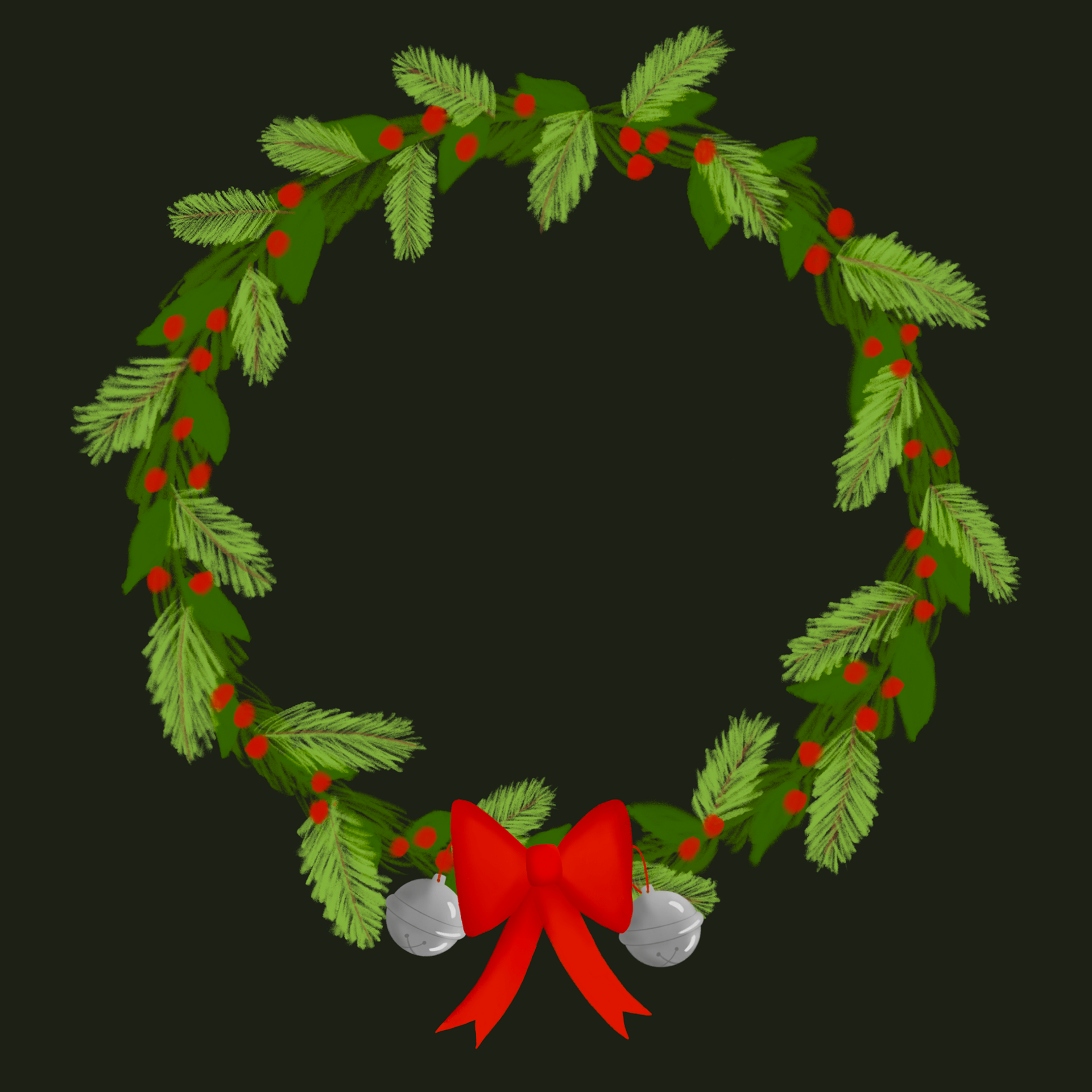 BELLS & BOWS WREATH