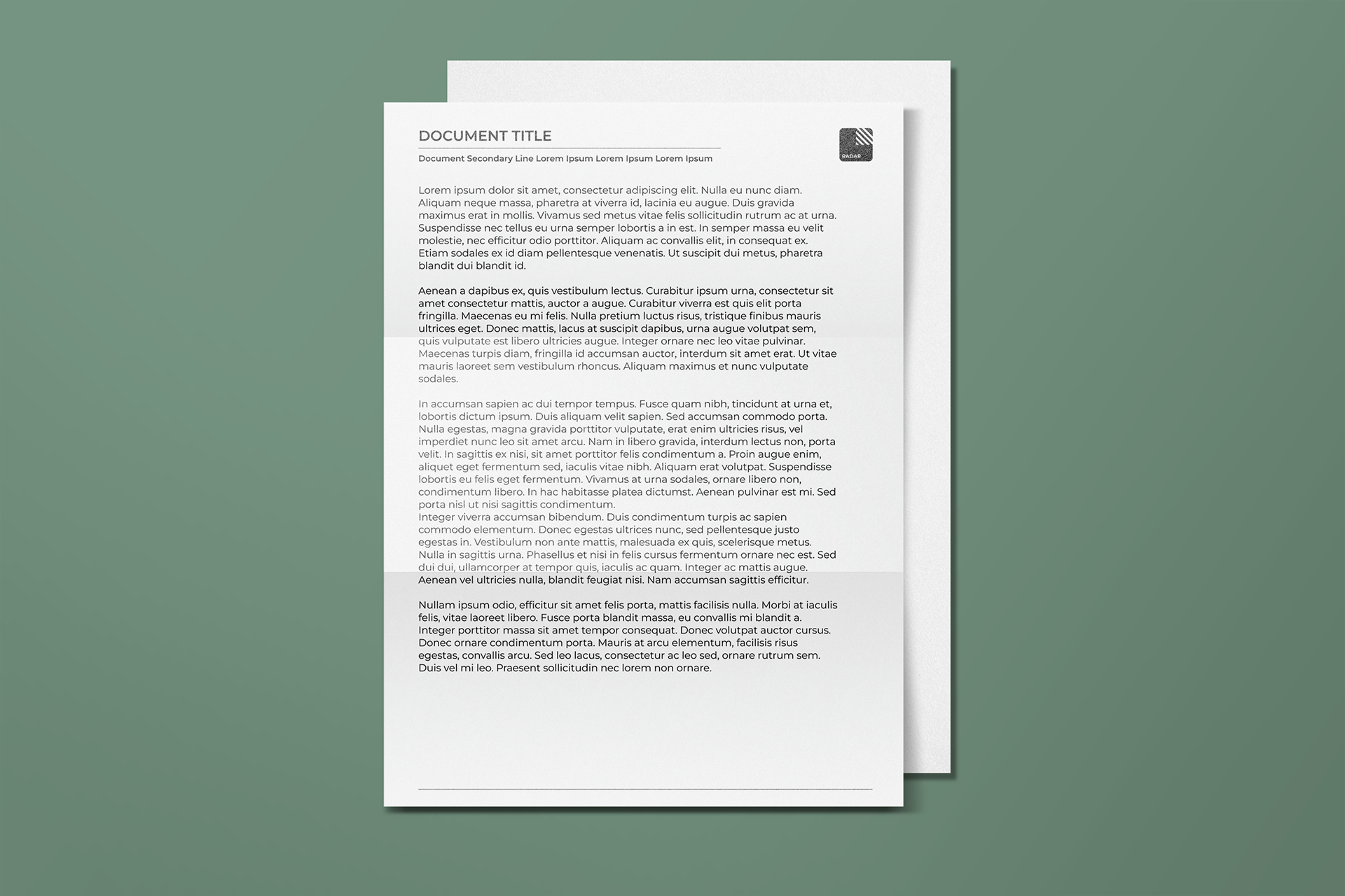 A4 document template