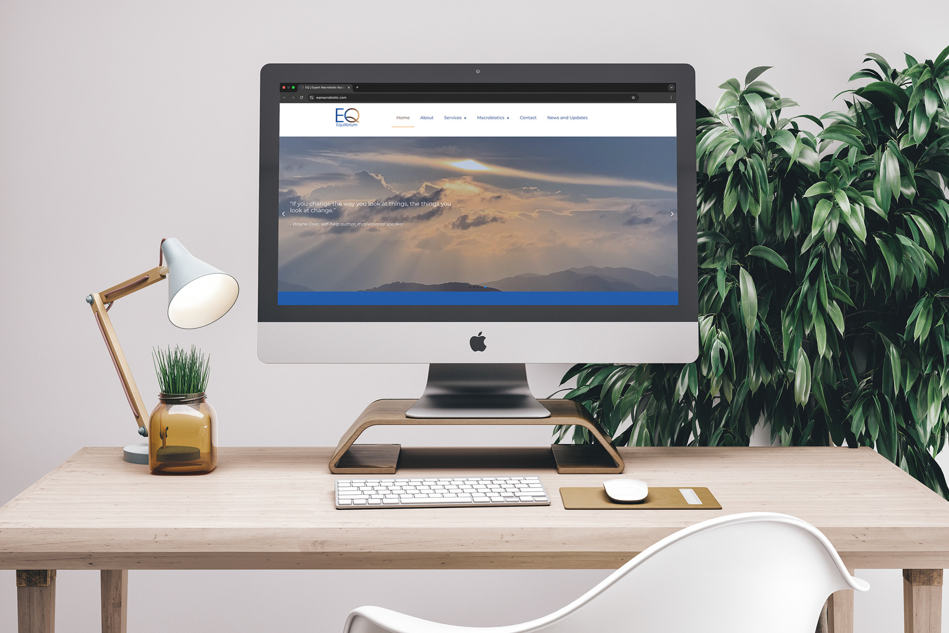 website design with Wordpress for EQ Macrobiotic