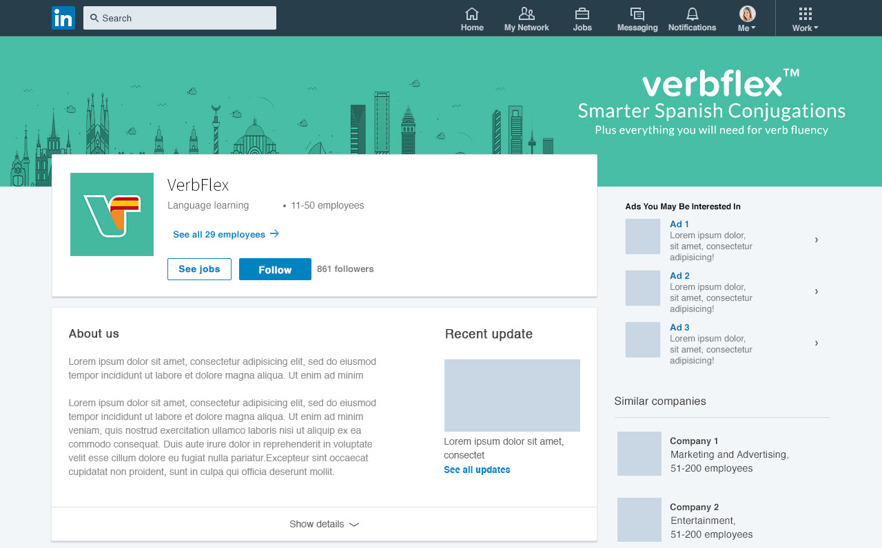 LinkedIn (desktop)