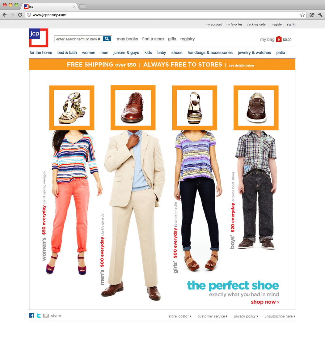 jcpenney-homepage-shoe-sale-website-design