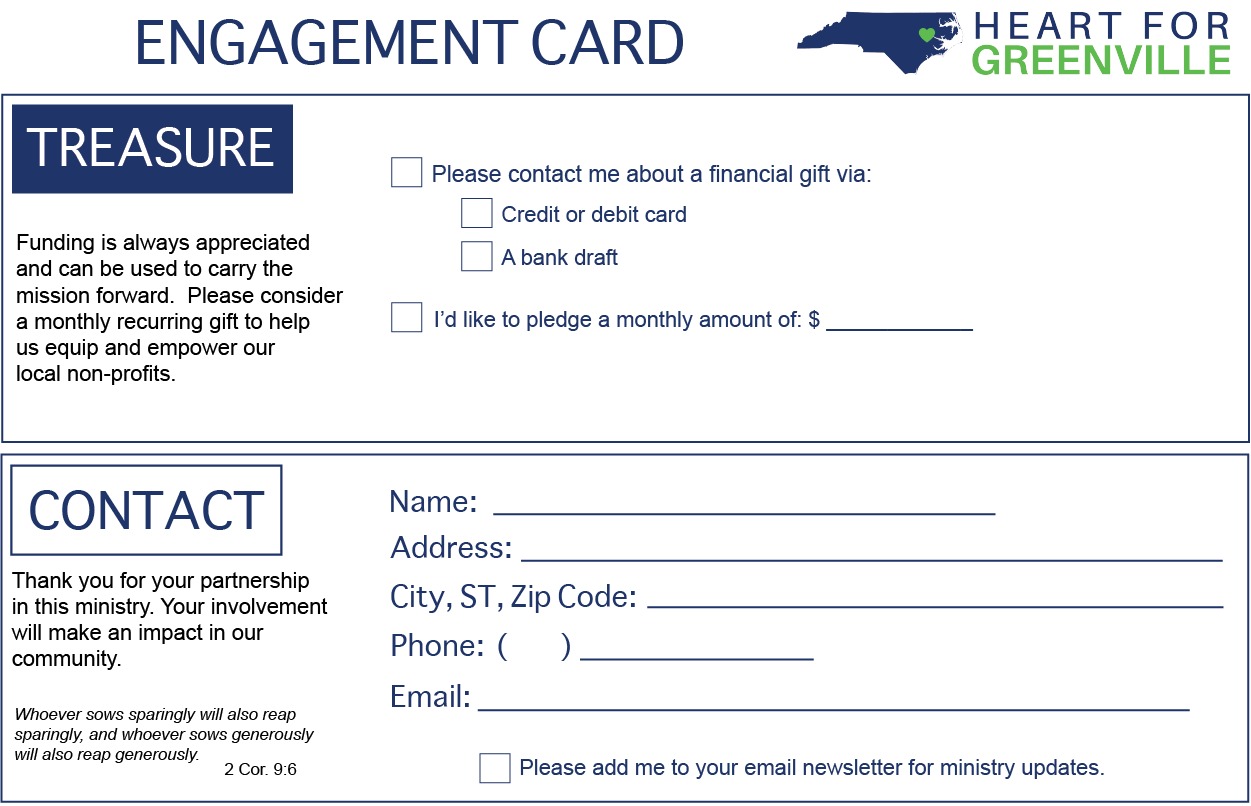 Fundraising Card
