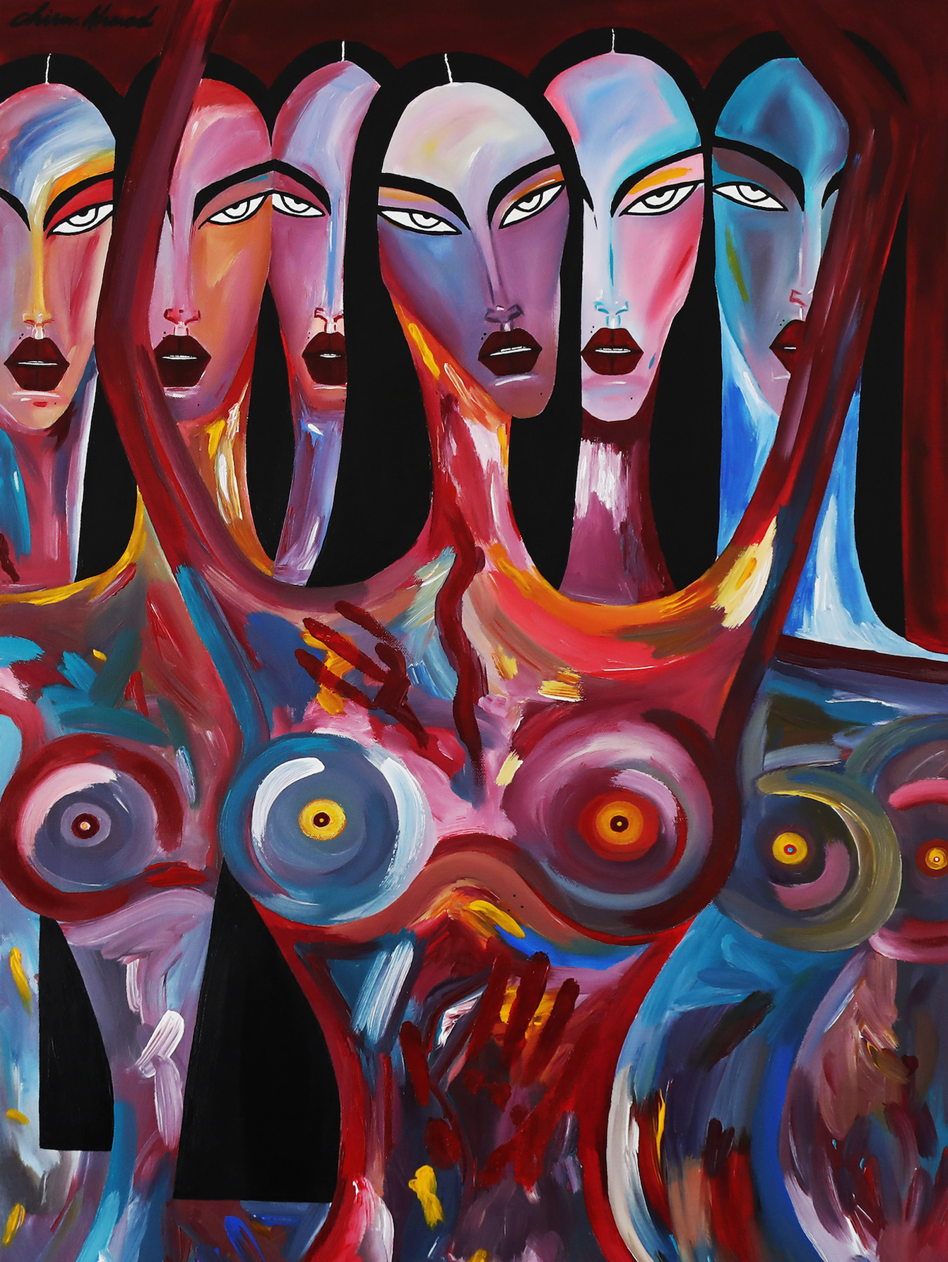 "Color explosion" 65x90cm, Italy 2019